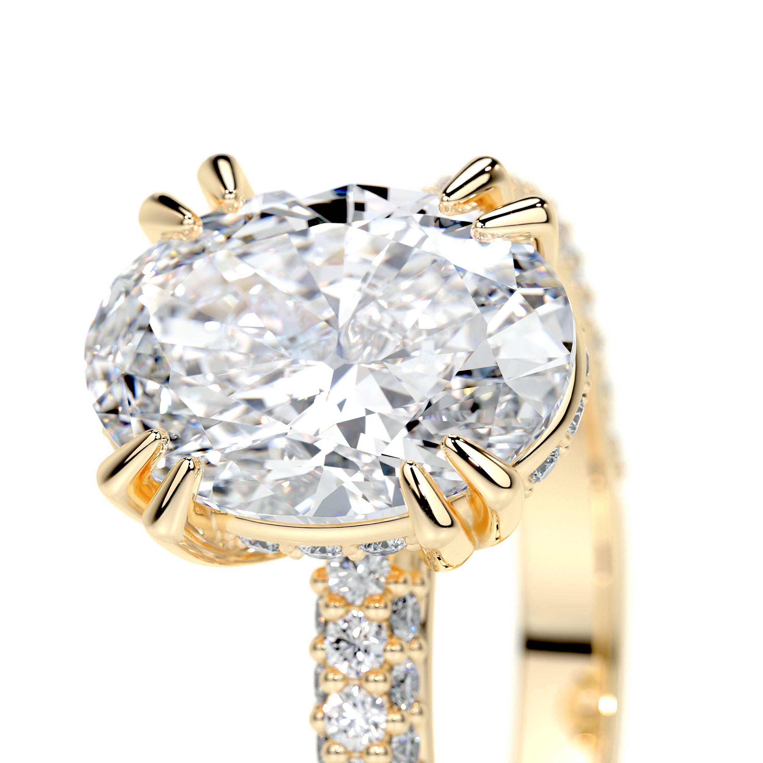 Kelly Lab Grown Diamond Ring -18K Yellow Gold
