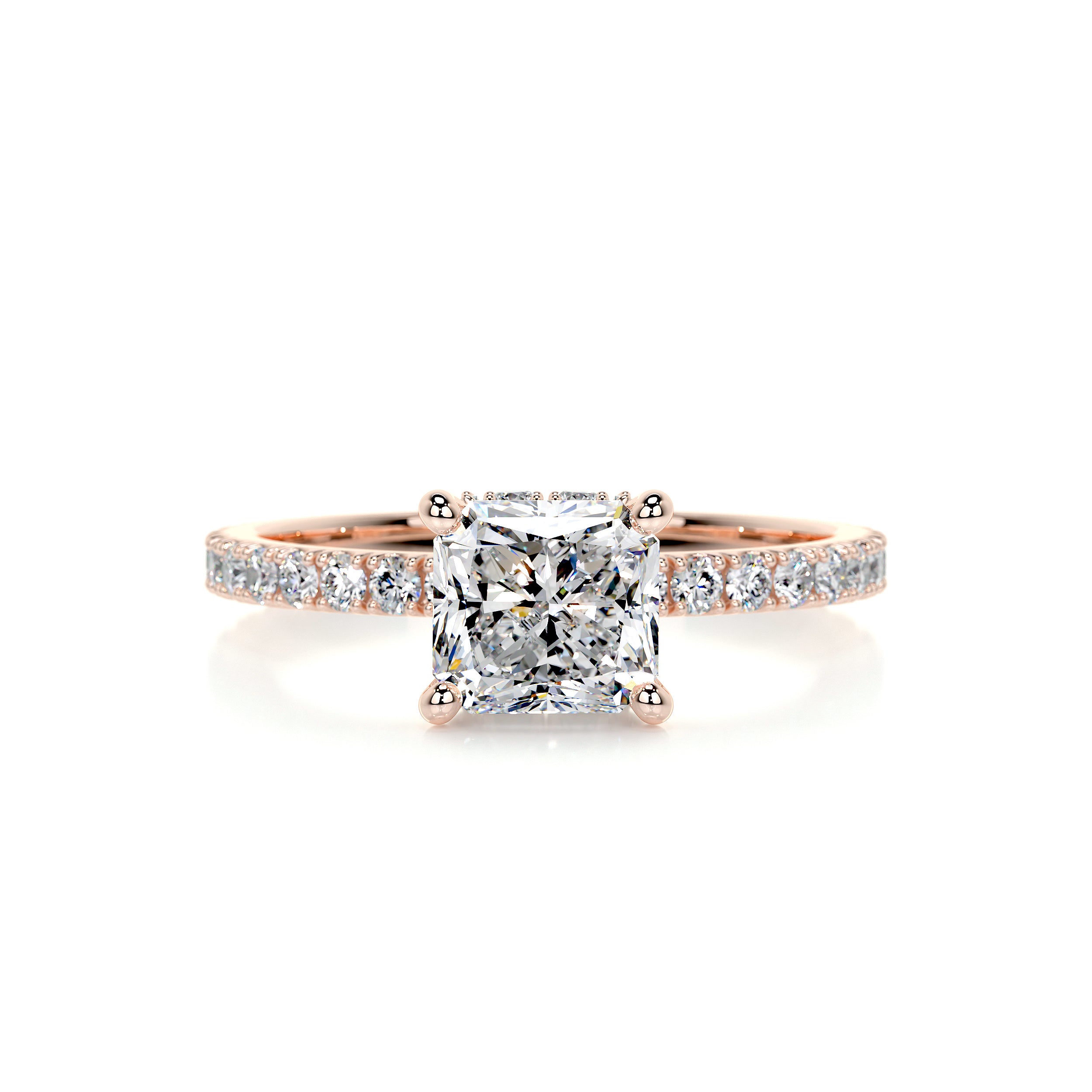 Vivienne Diamond Engagement Ring -14K Rose Gold