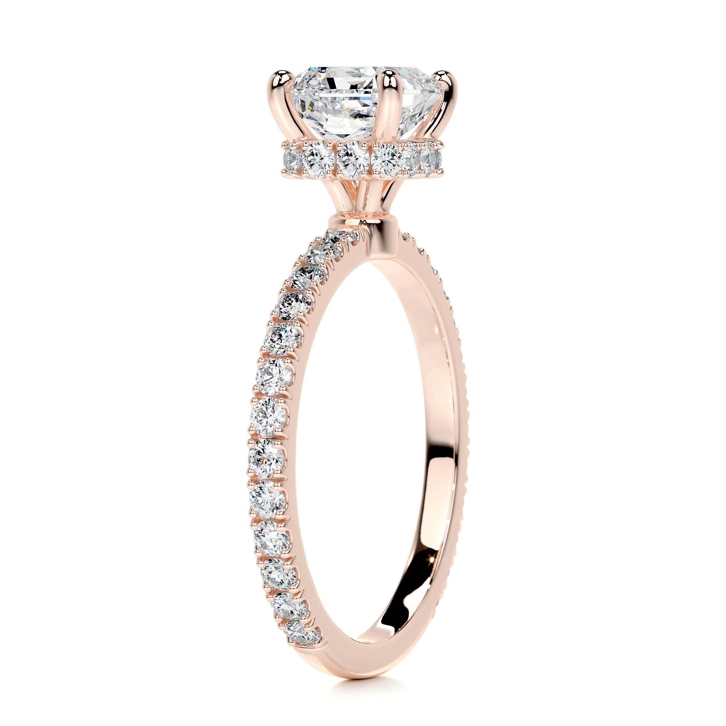 Vivienne Diamond Engagement Ring -14K Rose Gold