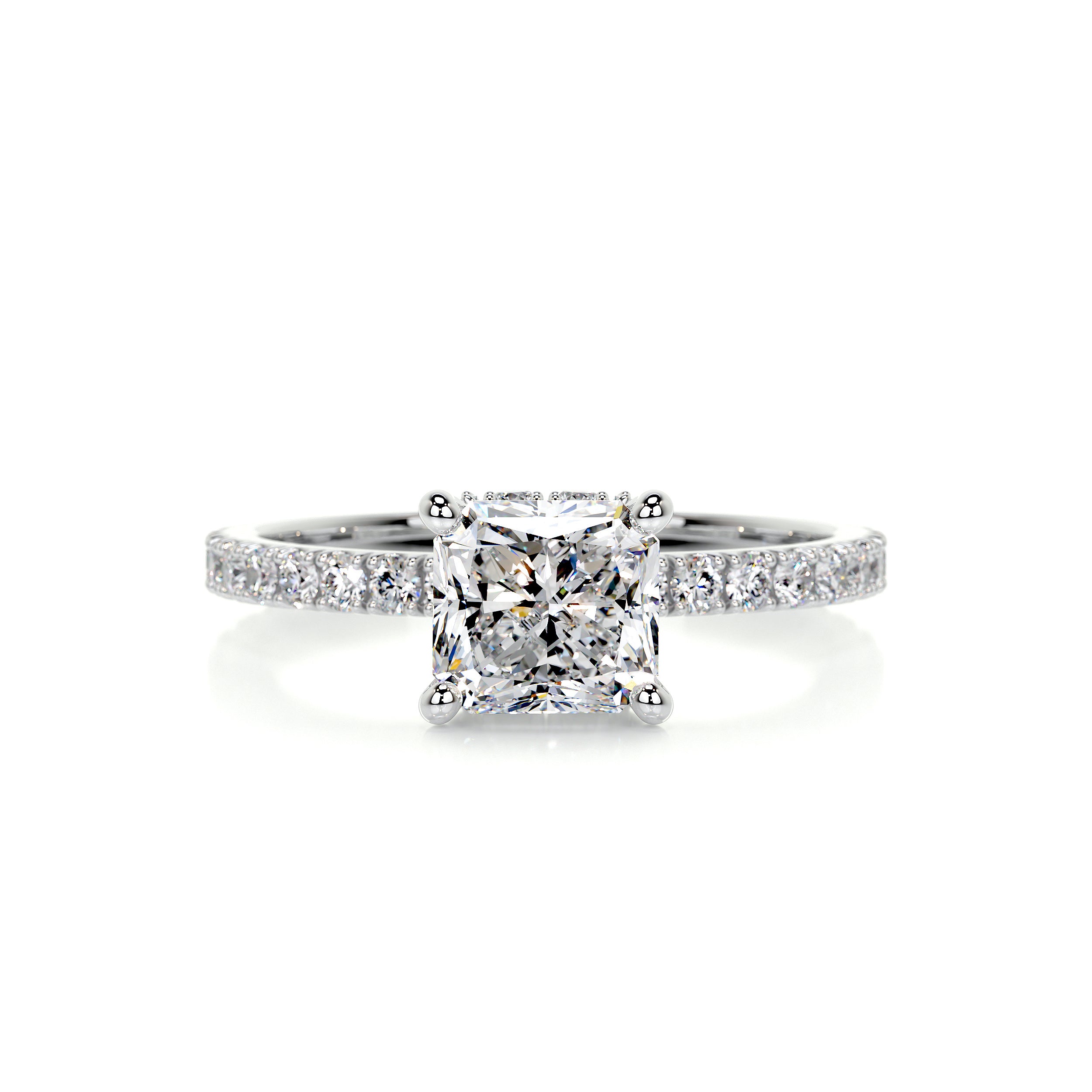 Vivienne Diamond Engagement Ring -14K White Gold