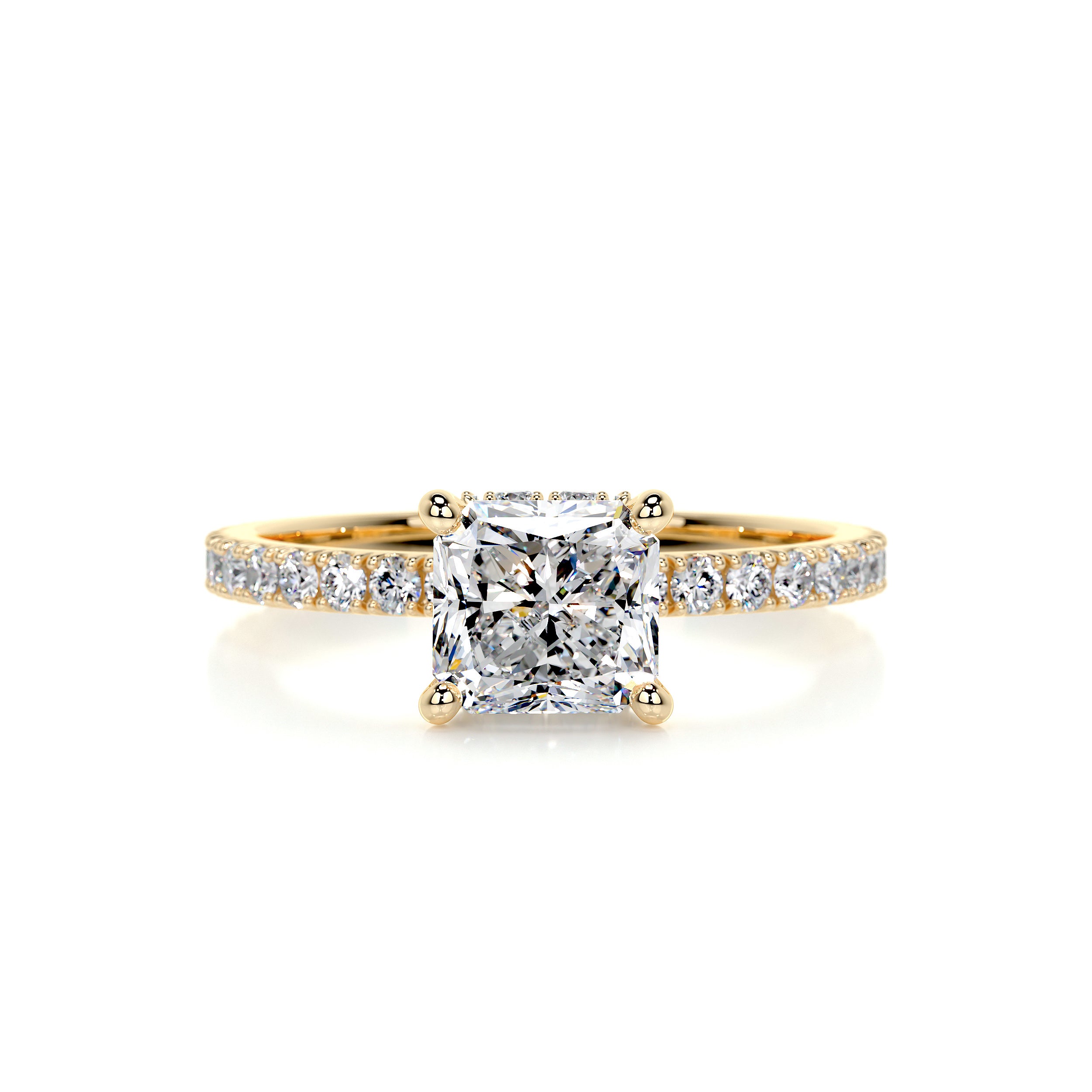 Vivienne Diamond Engagement Ring -18K Yellow Gold