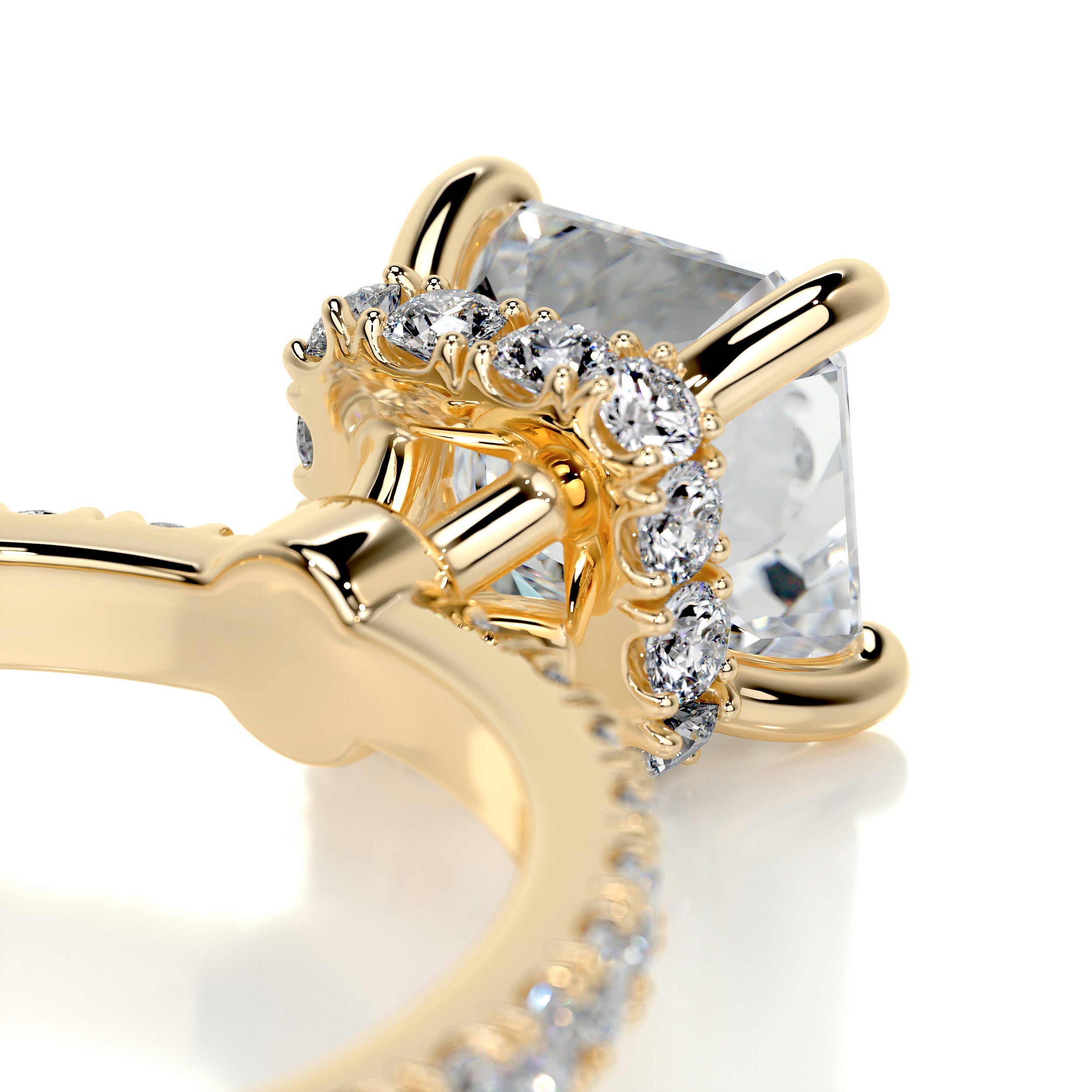 Vivienne Diamond Engagement Ring -18K Yellow Gold
