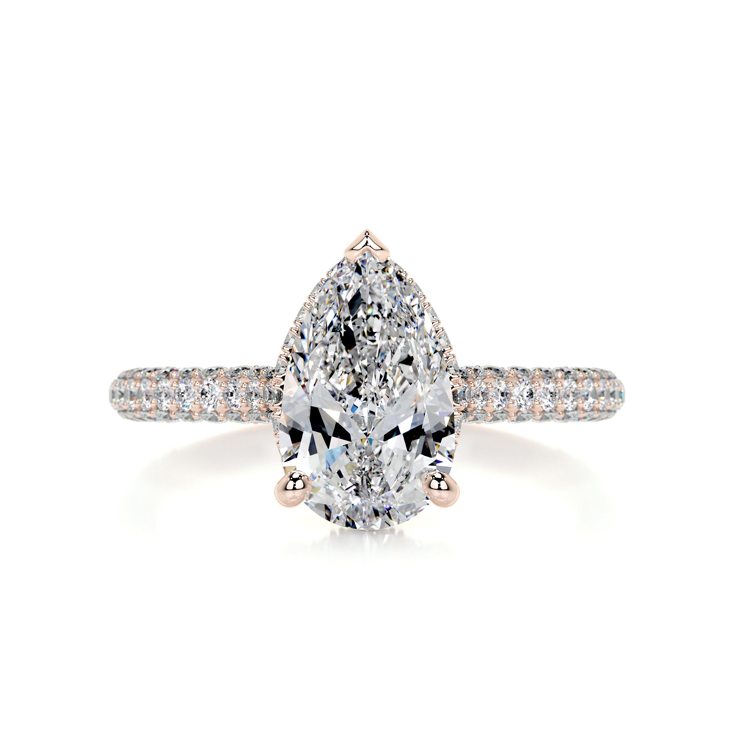 Nakia Diamond Engagement Ring -14K Rose Gold