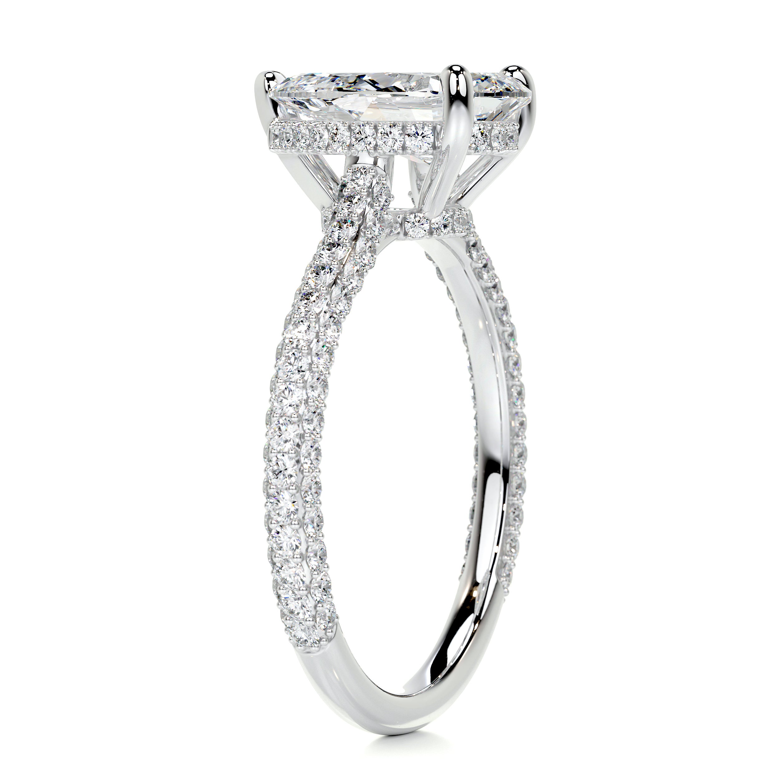 Nakia Diamond Engagement Ring -Platinum