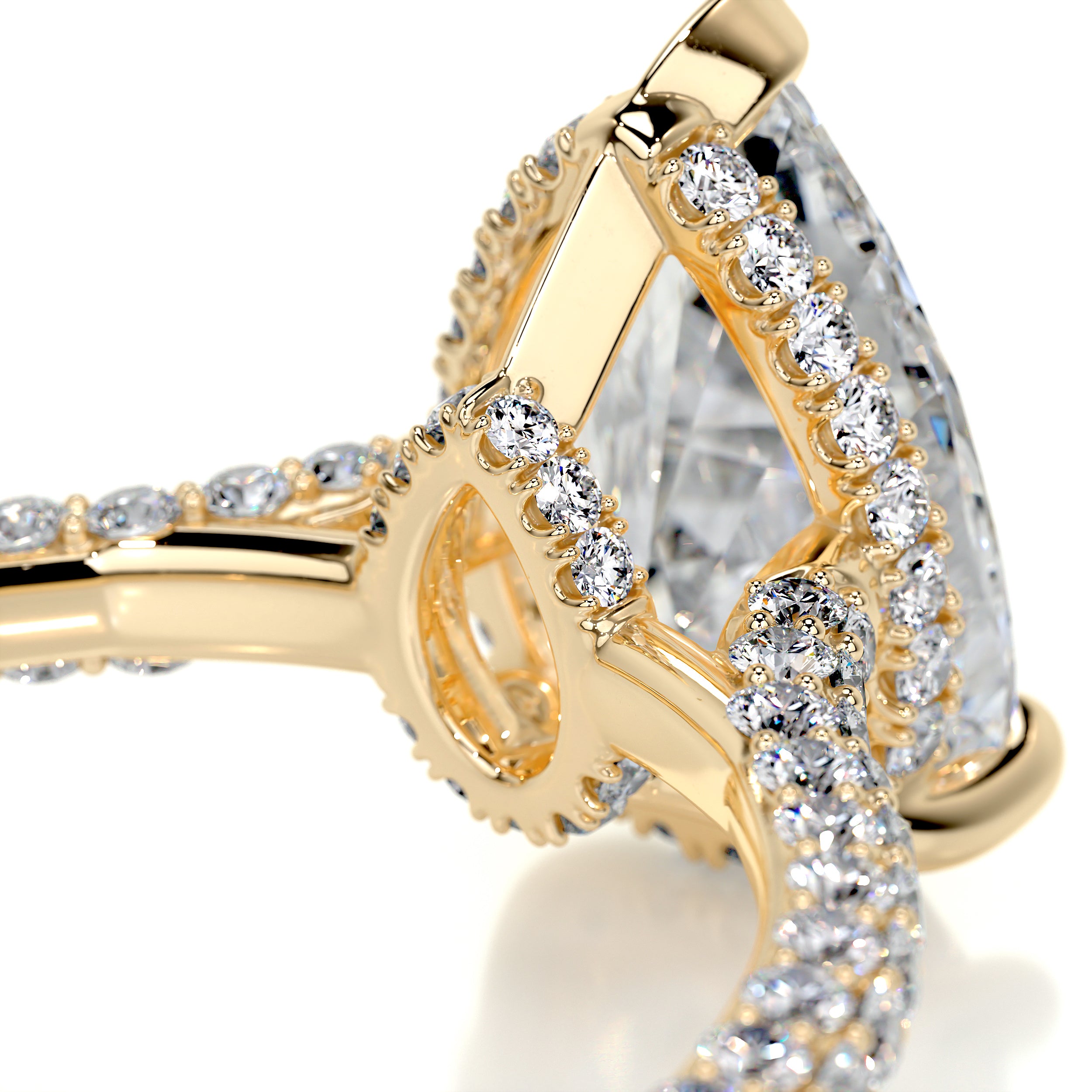Nakia Diamond Engagement Ring -18K Yellow Gold