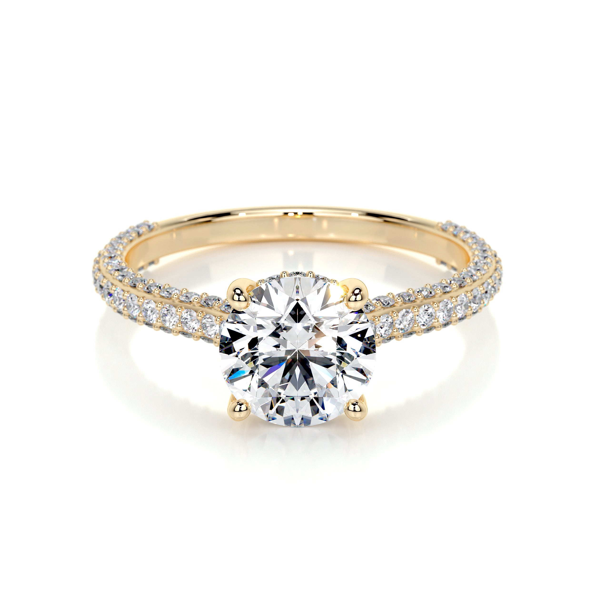 Michaela Lab Grown Diamond Ring -18K Yellow Gold