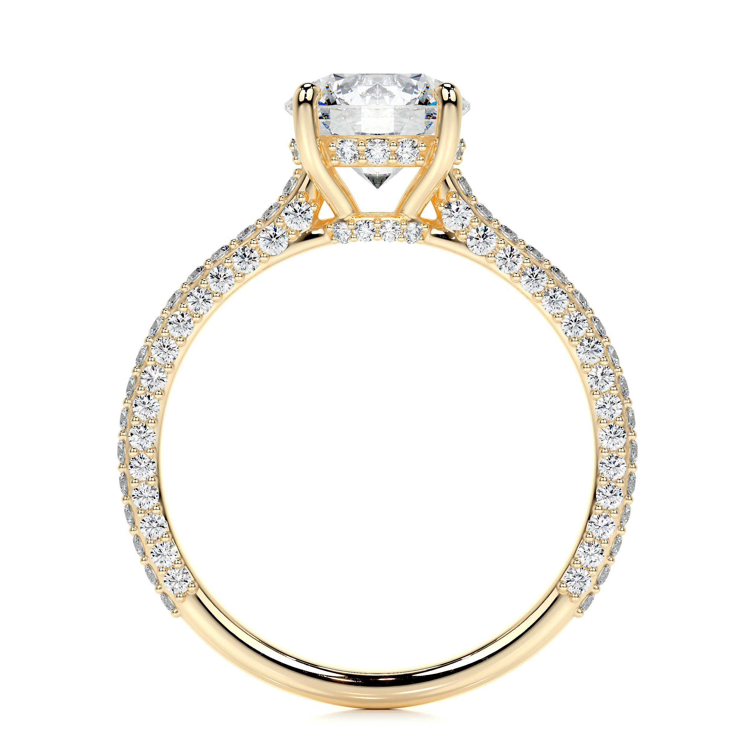 Michaela Lab Grown Diamond Ring -18K Yellow Gold