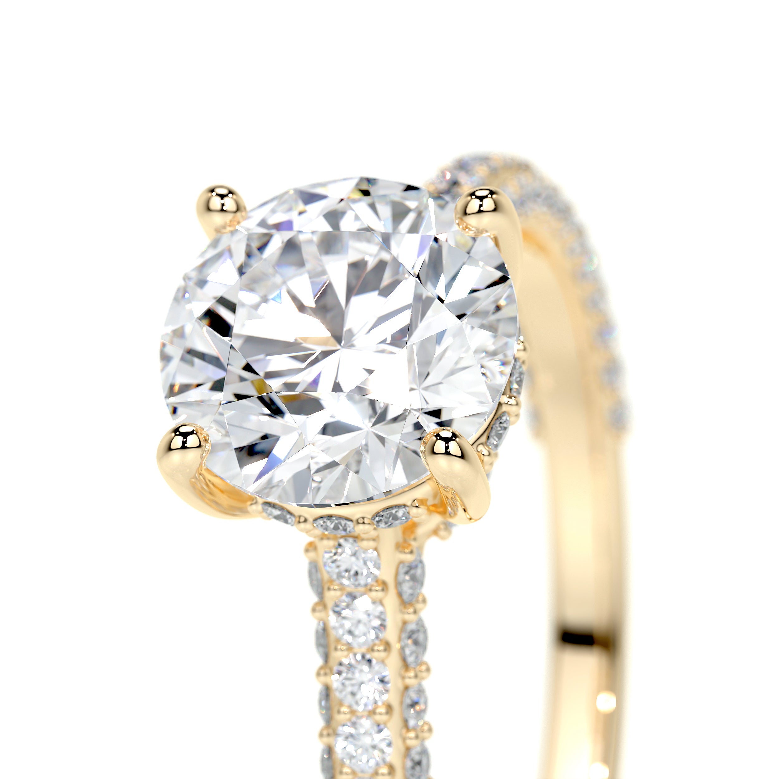 Michaela Lab Grown Diamond Ring -18K Yellow Gold