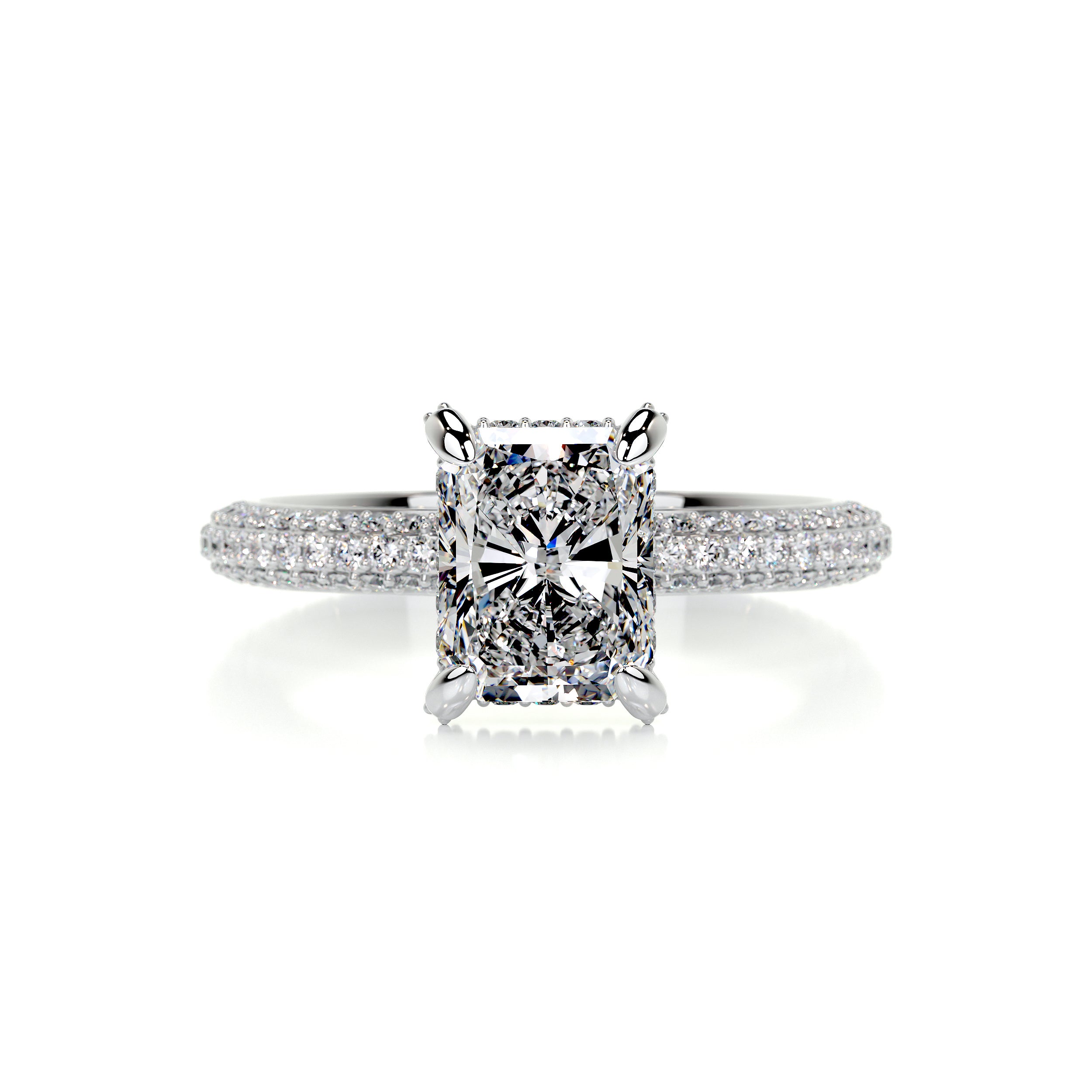 Milly Diamond Engagement Ring -14K White Gold