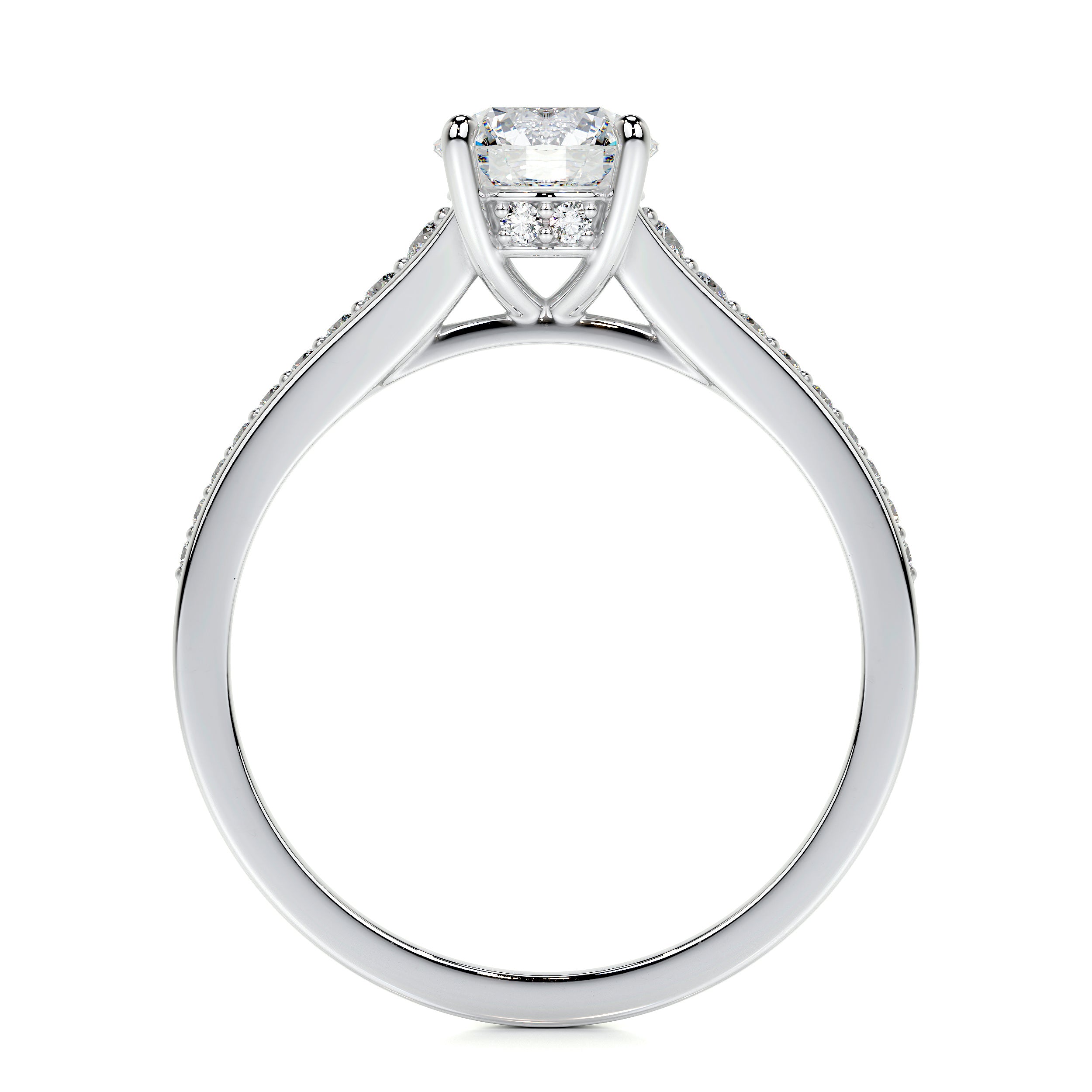 Lily Lab Grown Diamond Ring -14K White Gold