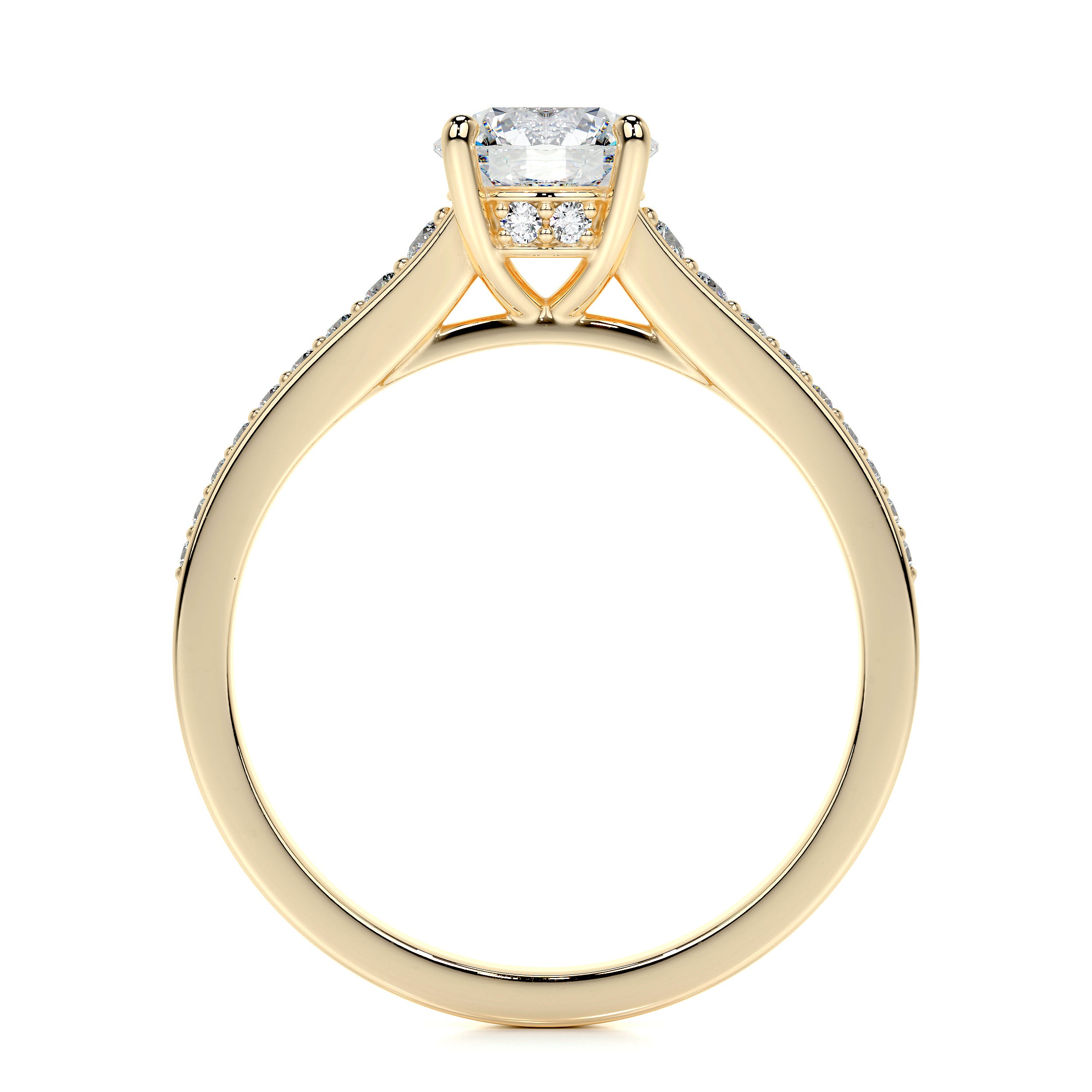 Lily Lab Grown Diamond Ring -18K Yellow Gold