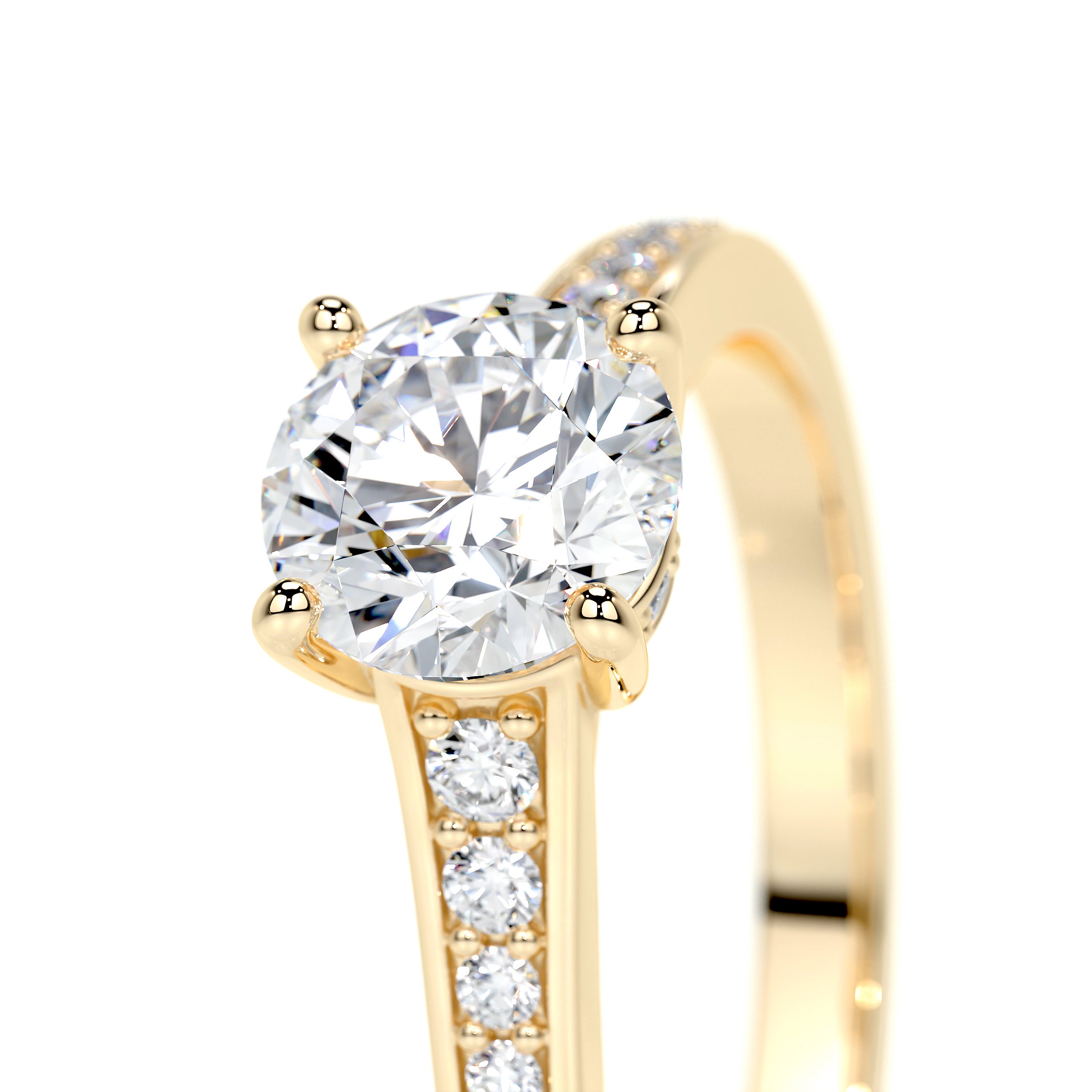 Lily Lab Grown Diamond Ring -18K Yellow Gold