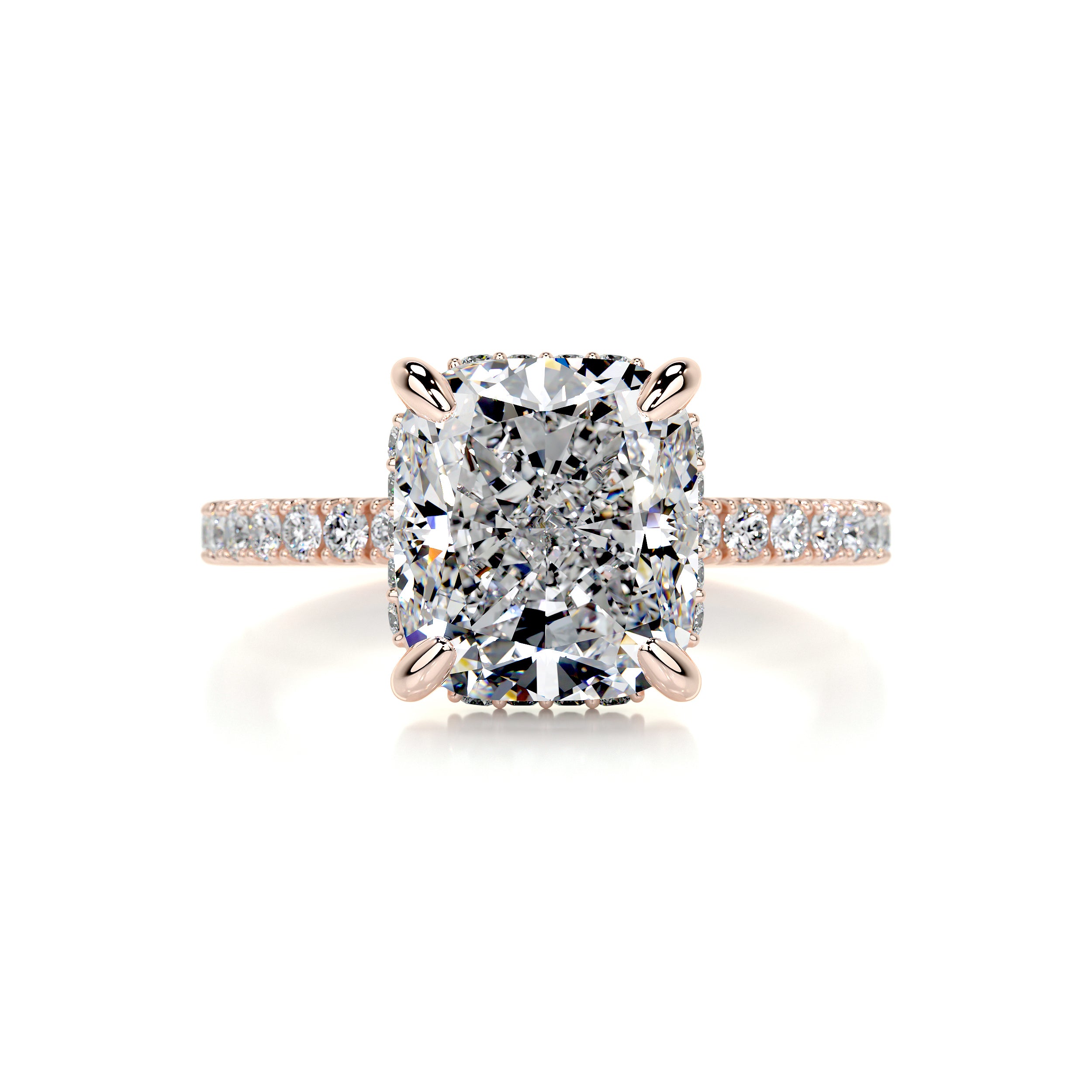 Beatriz Diamond Engagement Ring -14K Rose Gold
