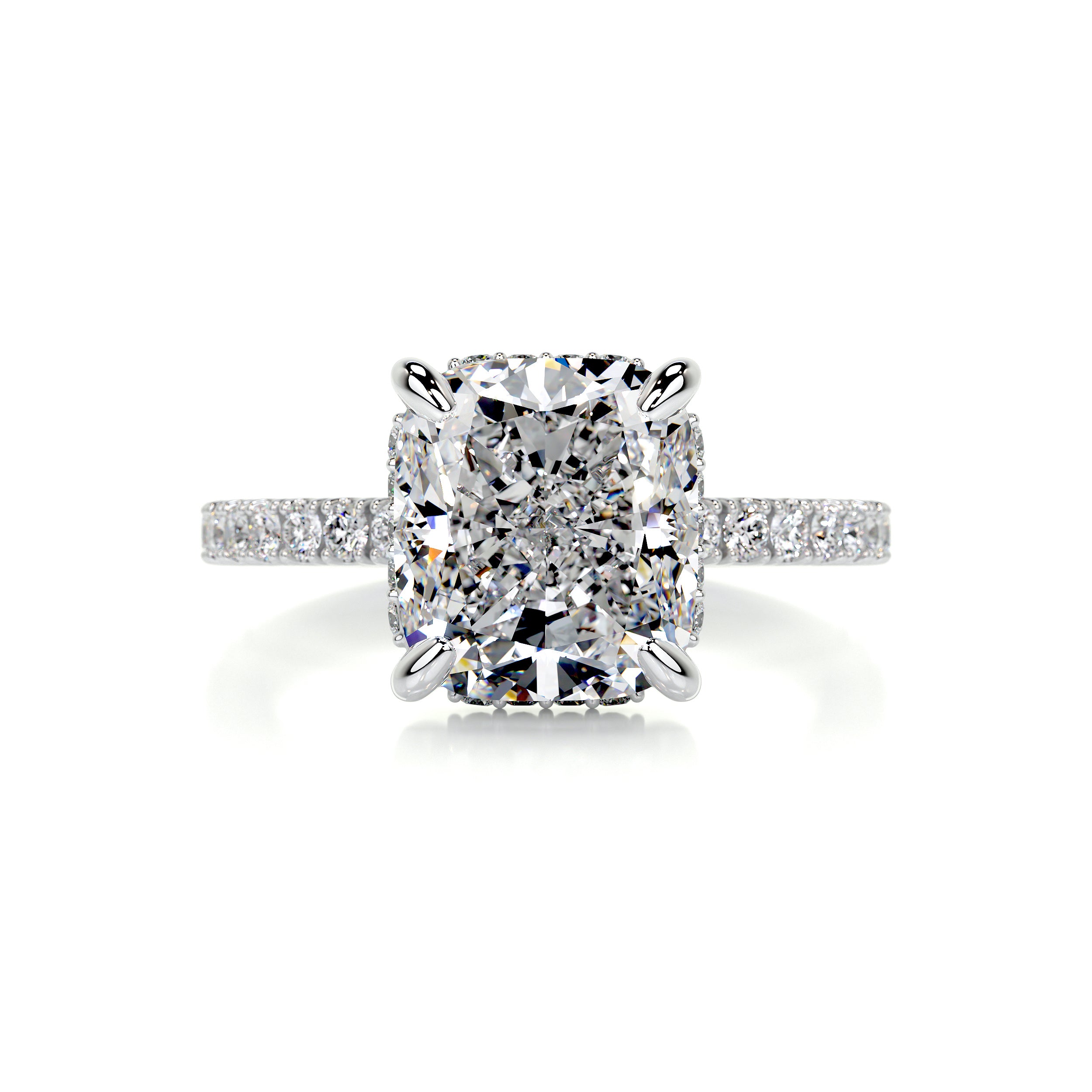 Beatriz Diamond Engagement Ring -18K White Gold