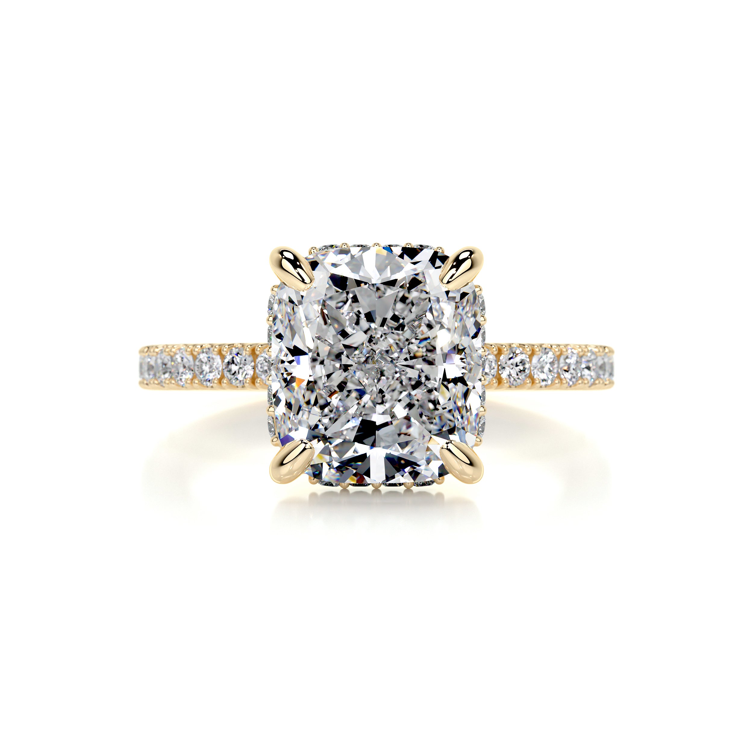 Beatriz Diamond Engagement Ring -18K Yellow Gold