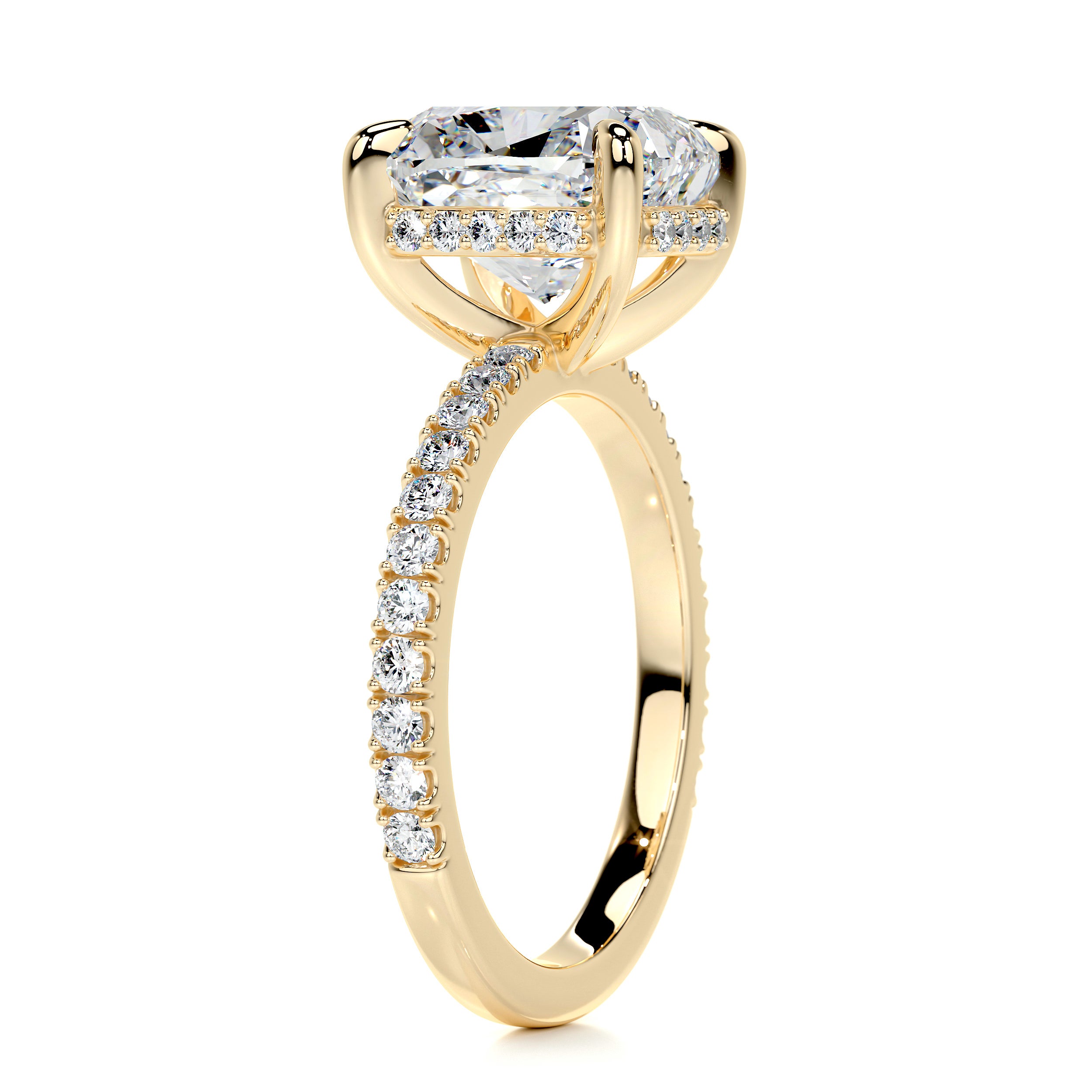 Beatriz Diamond Engagement Ring -18K Yellow Gold