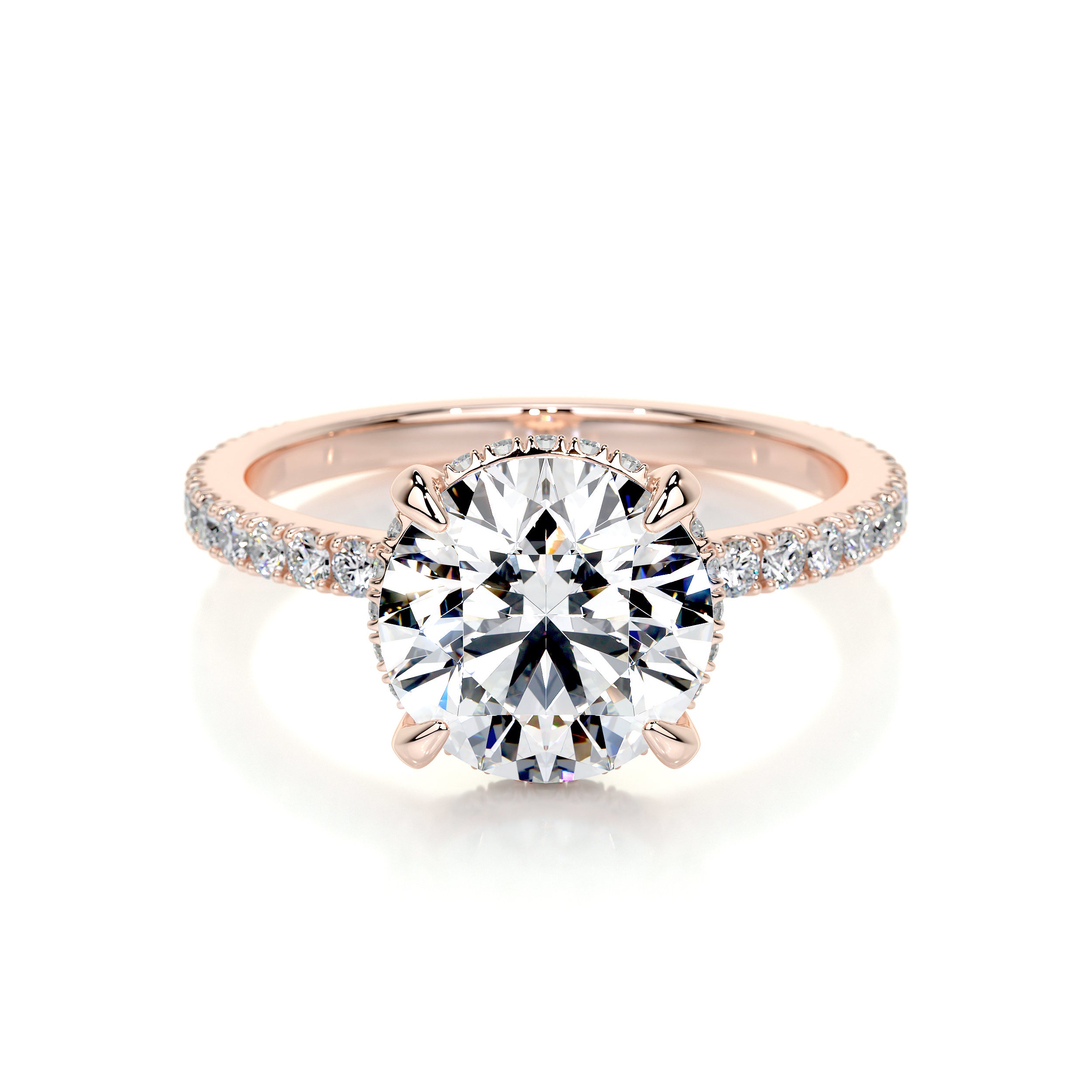 Valeria Lab Grown Diamond Ring -14K Rose Gold