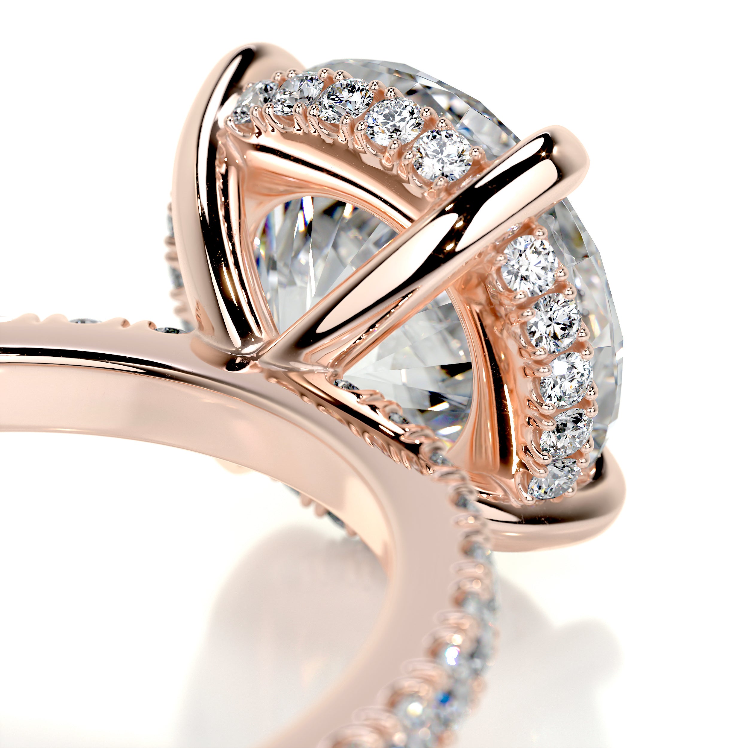 Valeria Diamond Engagement Ring -14K Rose Gold