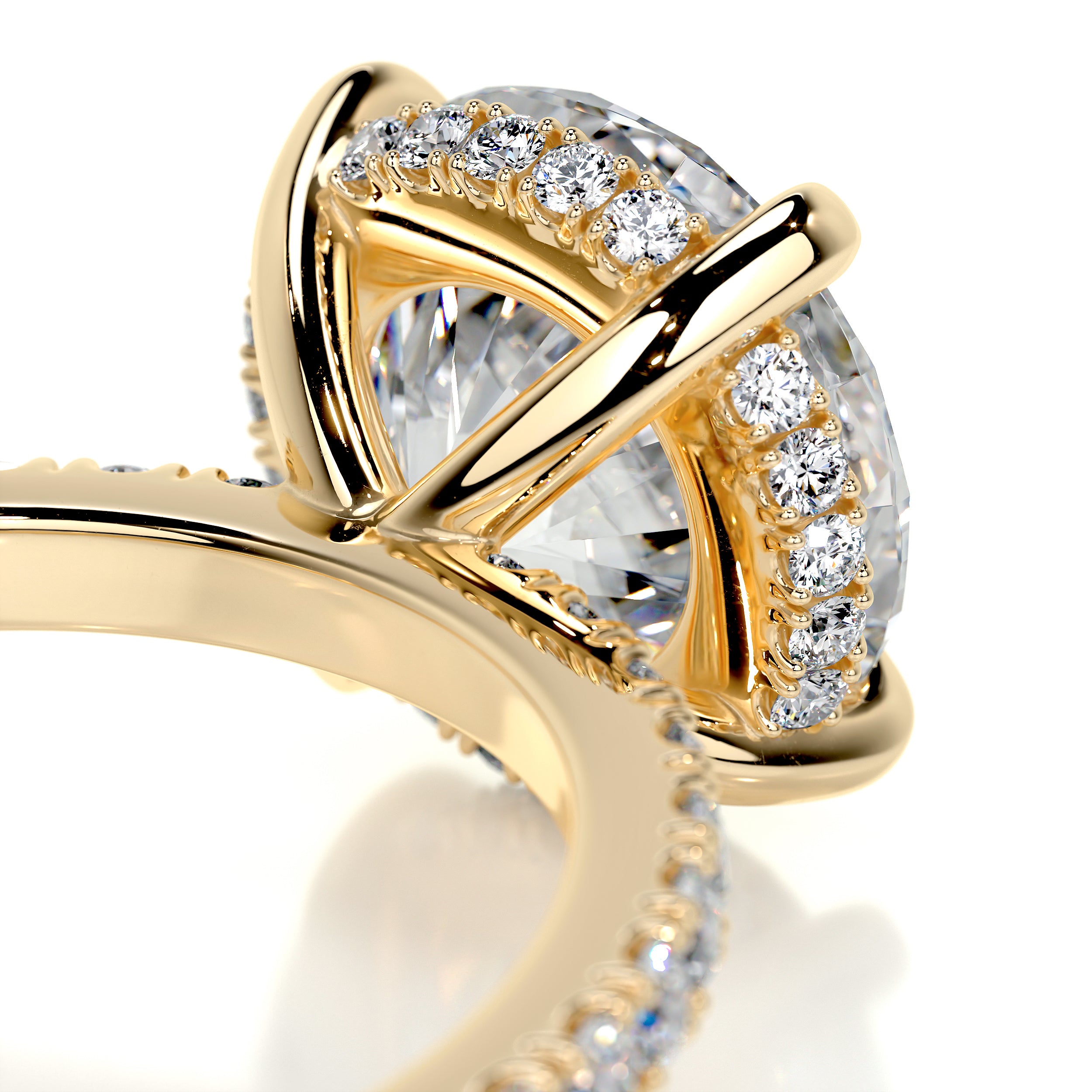 Valeria Diamond Engagement Ring -18K Yellow Gold