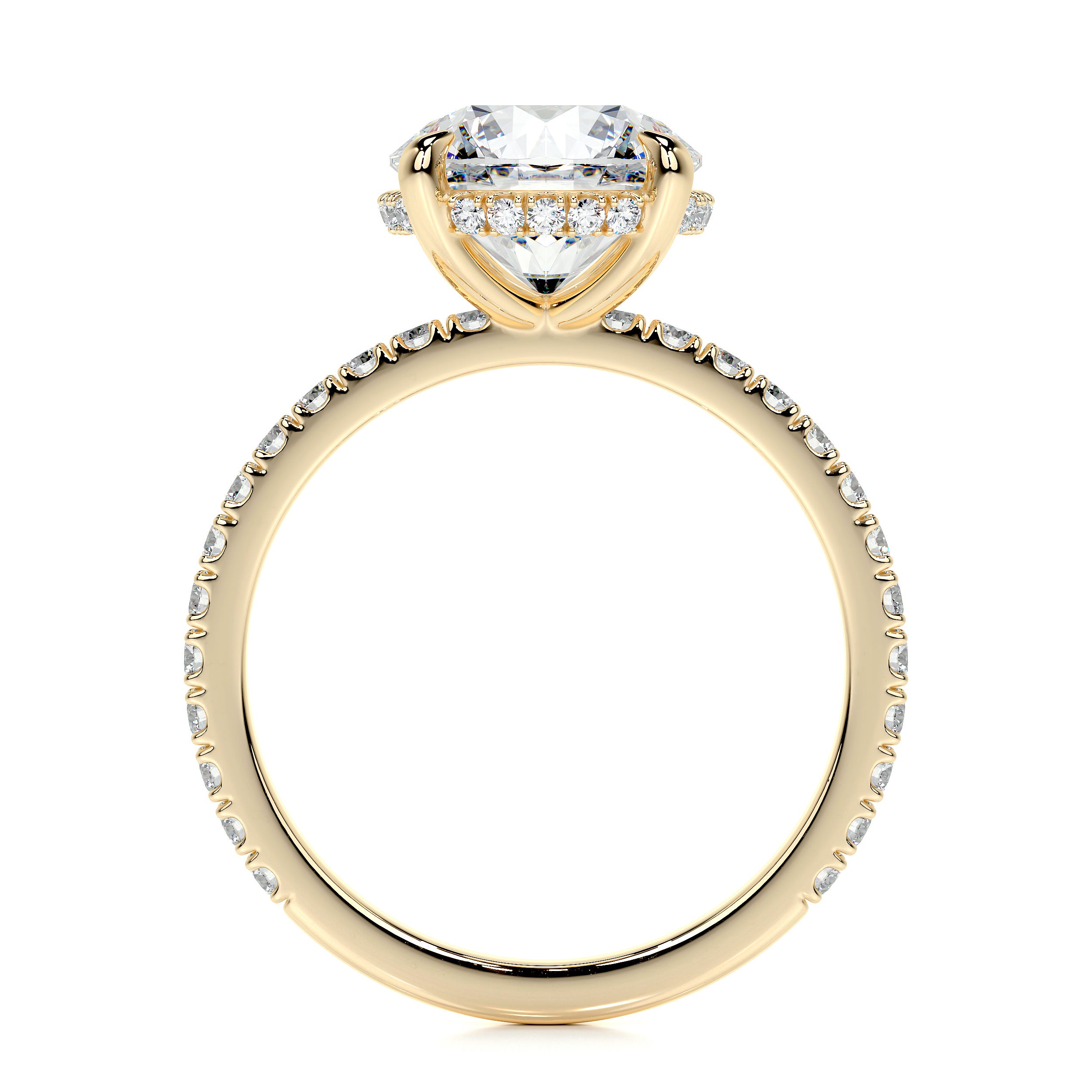 Valeria Lab Grown Diamond Ring -18K Yellow Gold