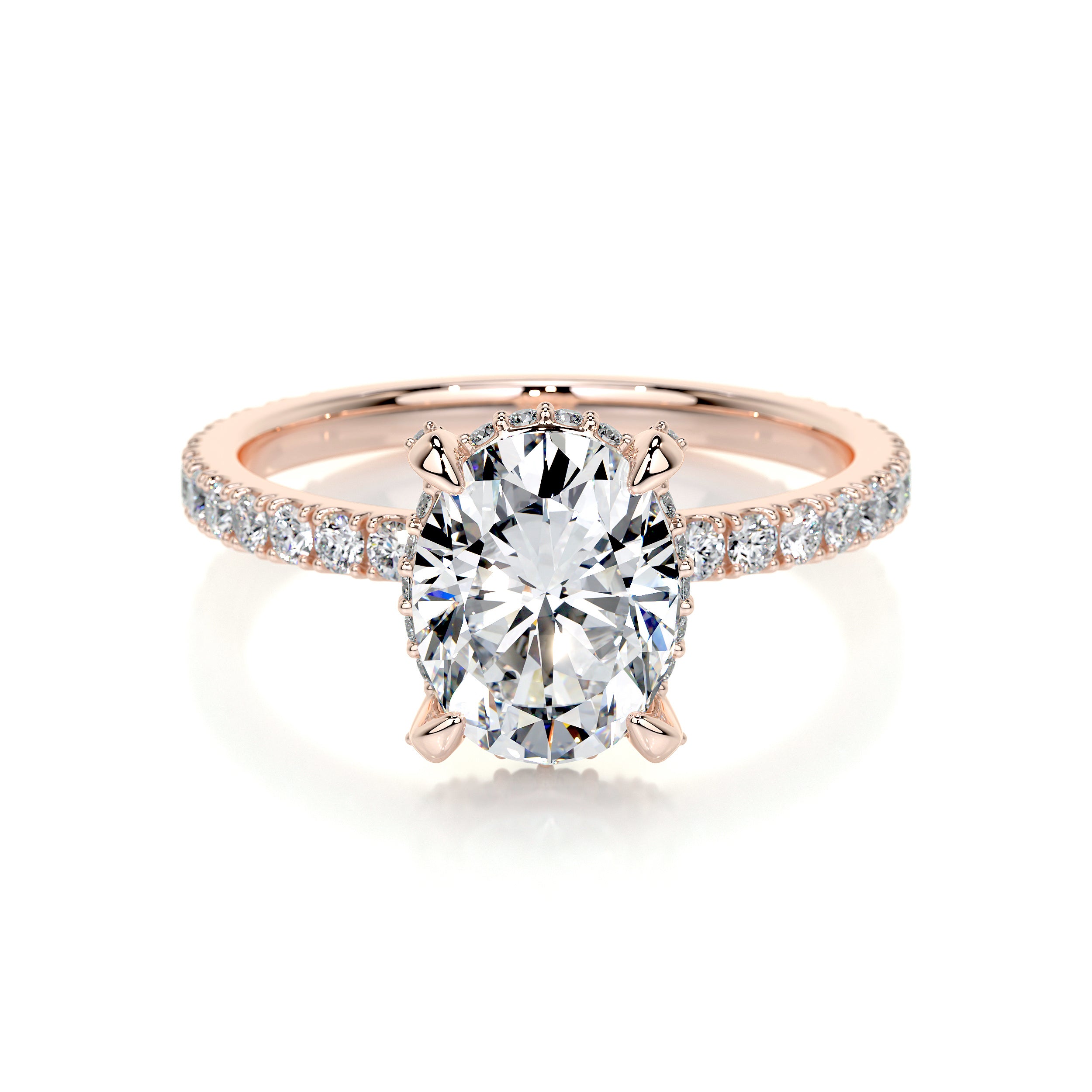 Alicia Lab Grown Diamond Ring -14K Rose Gold