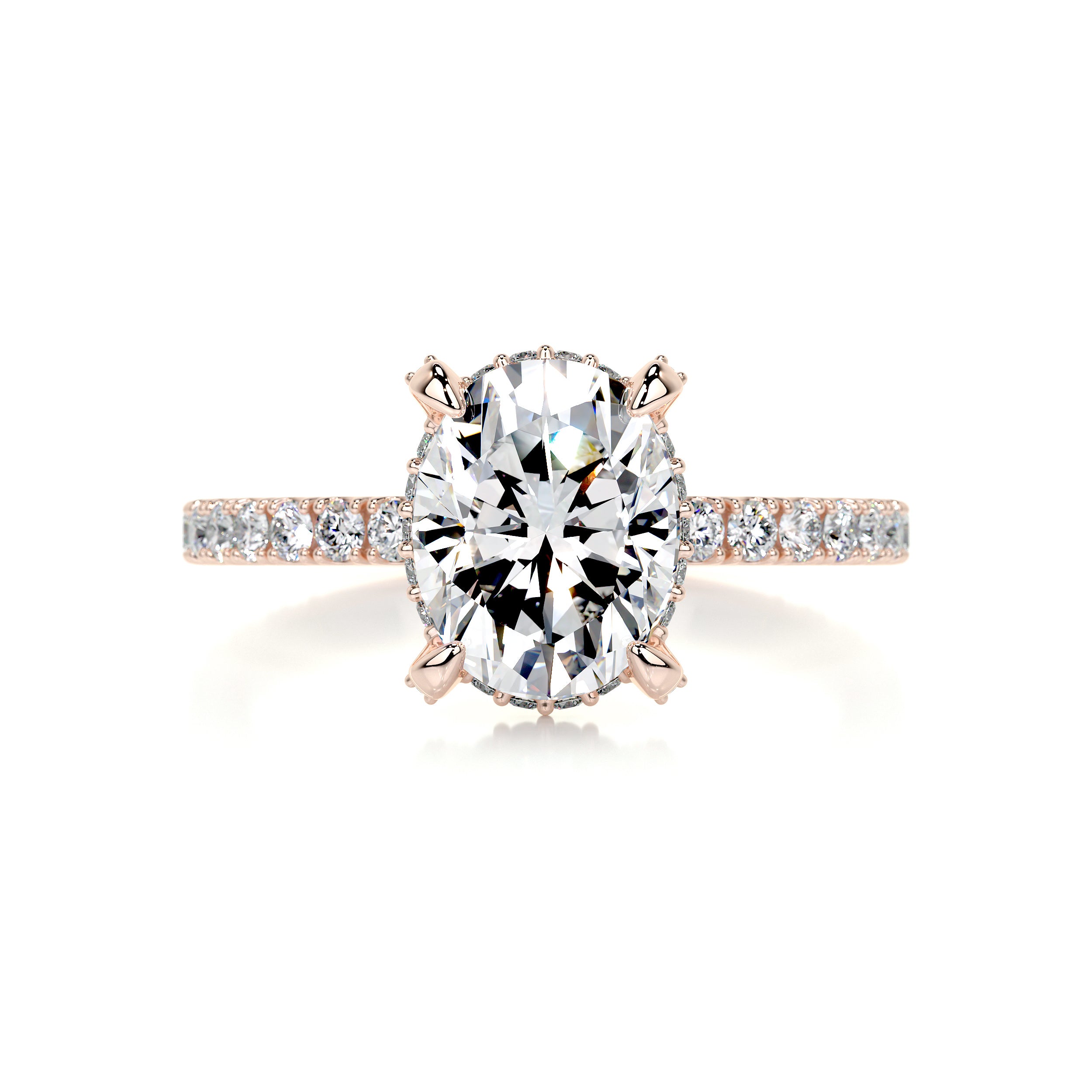 Alicia Diamond Engagement Ring -14K Rose Gold