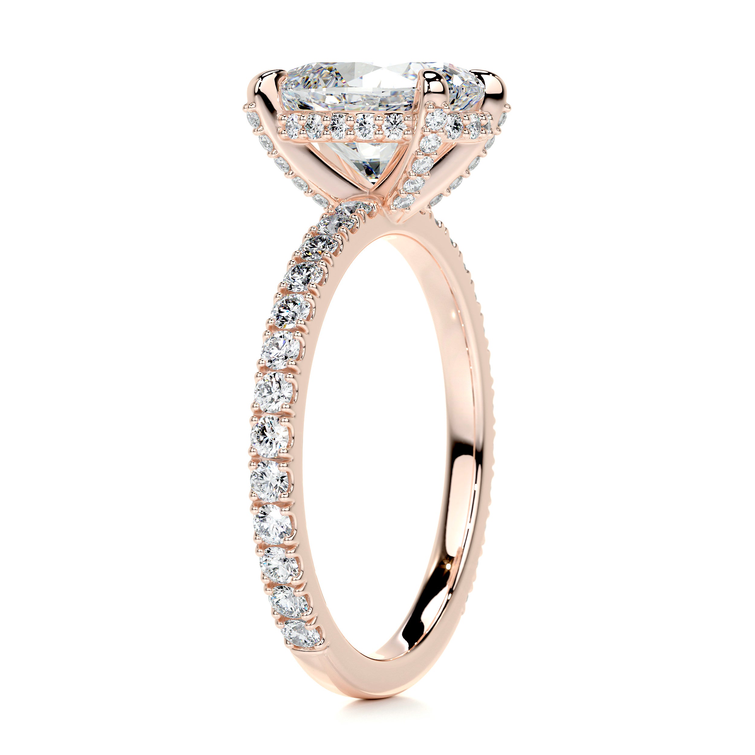 Alicia Diamond Engagement Ring -14K Rose Gold