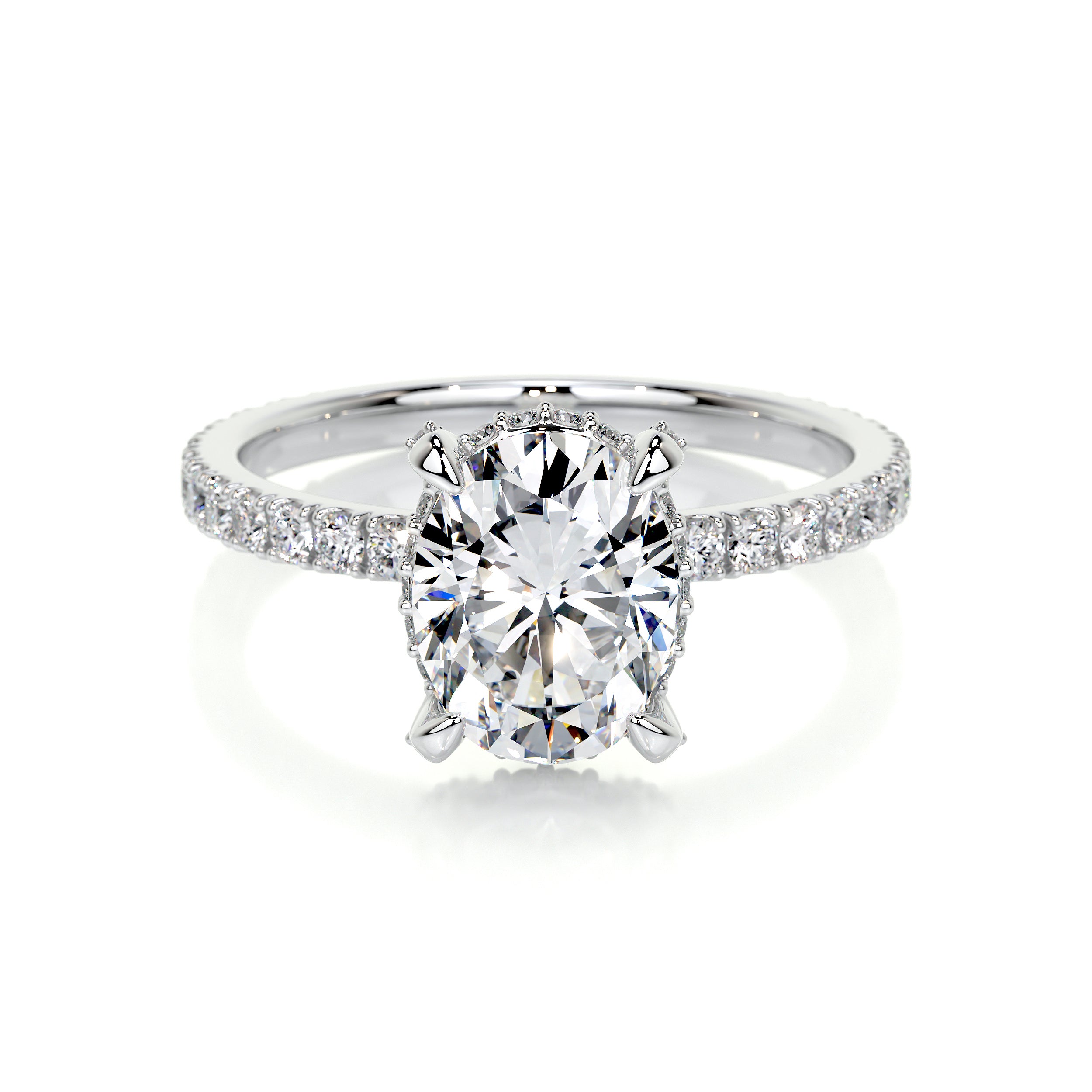 Alicia Lab Grown Diamond Ring -14K White Gold