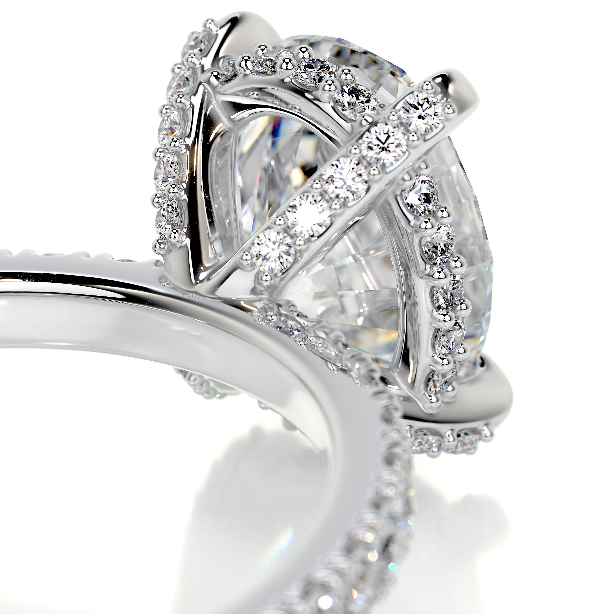 Alicia Diamond Engagement Ring -18K White Gold