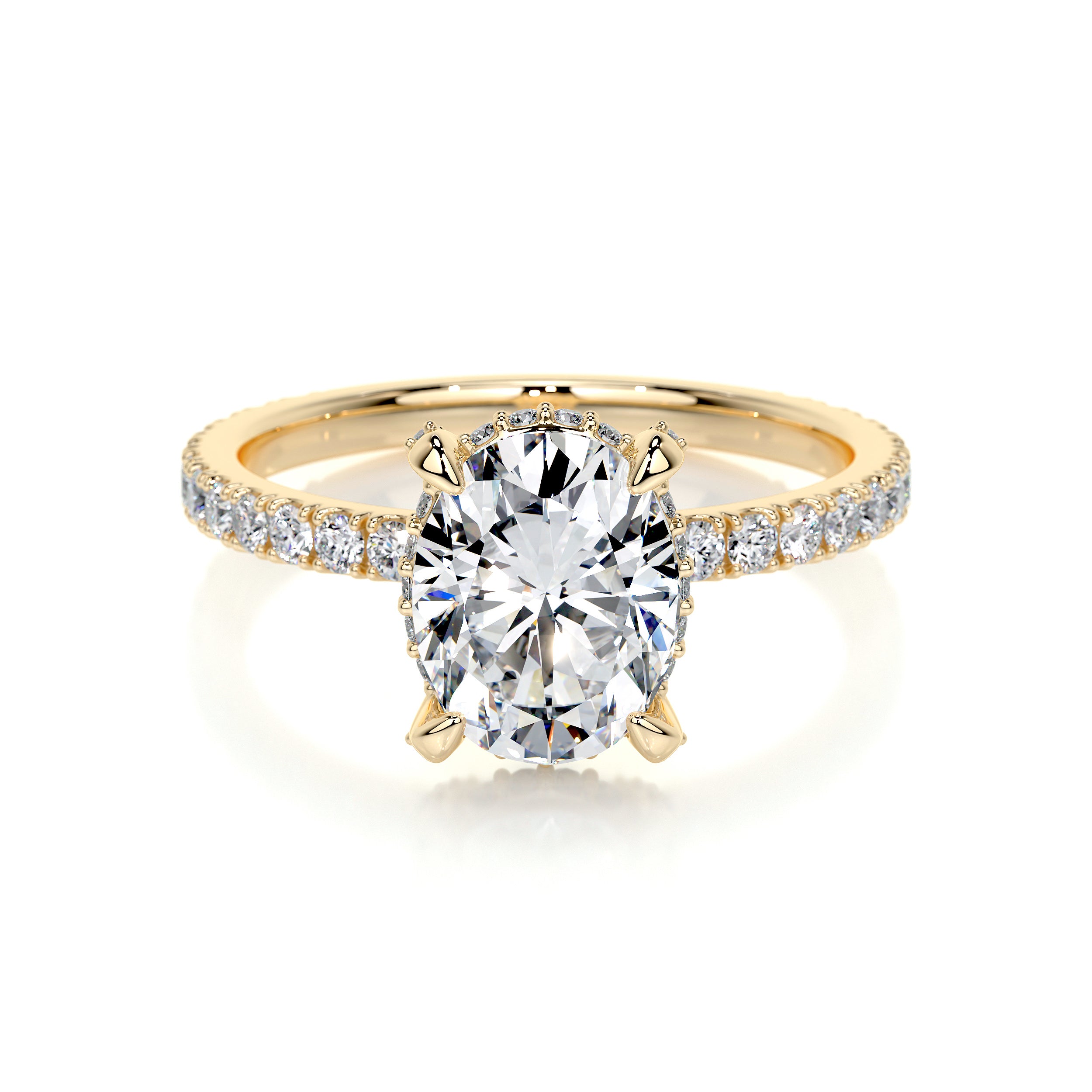 Alicia Lab Grown Diamond Ring -18K Yellow Gold