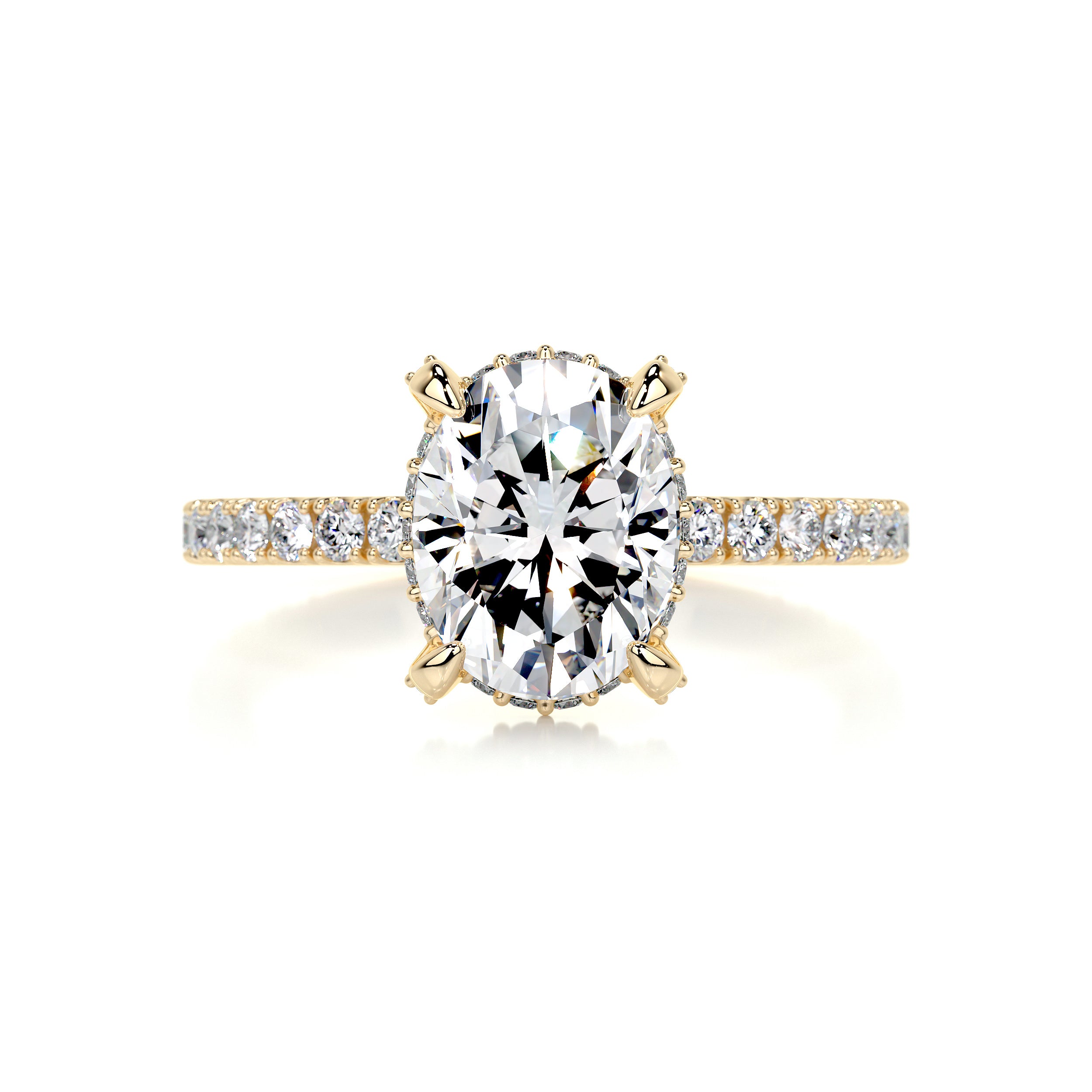 Alicia Diamond Engagement Ring -18K Yellow Gold