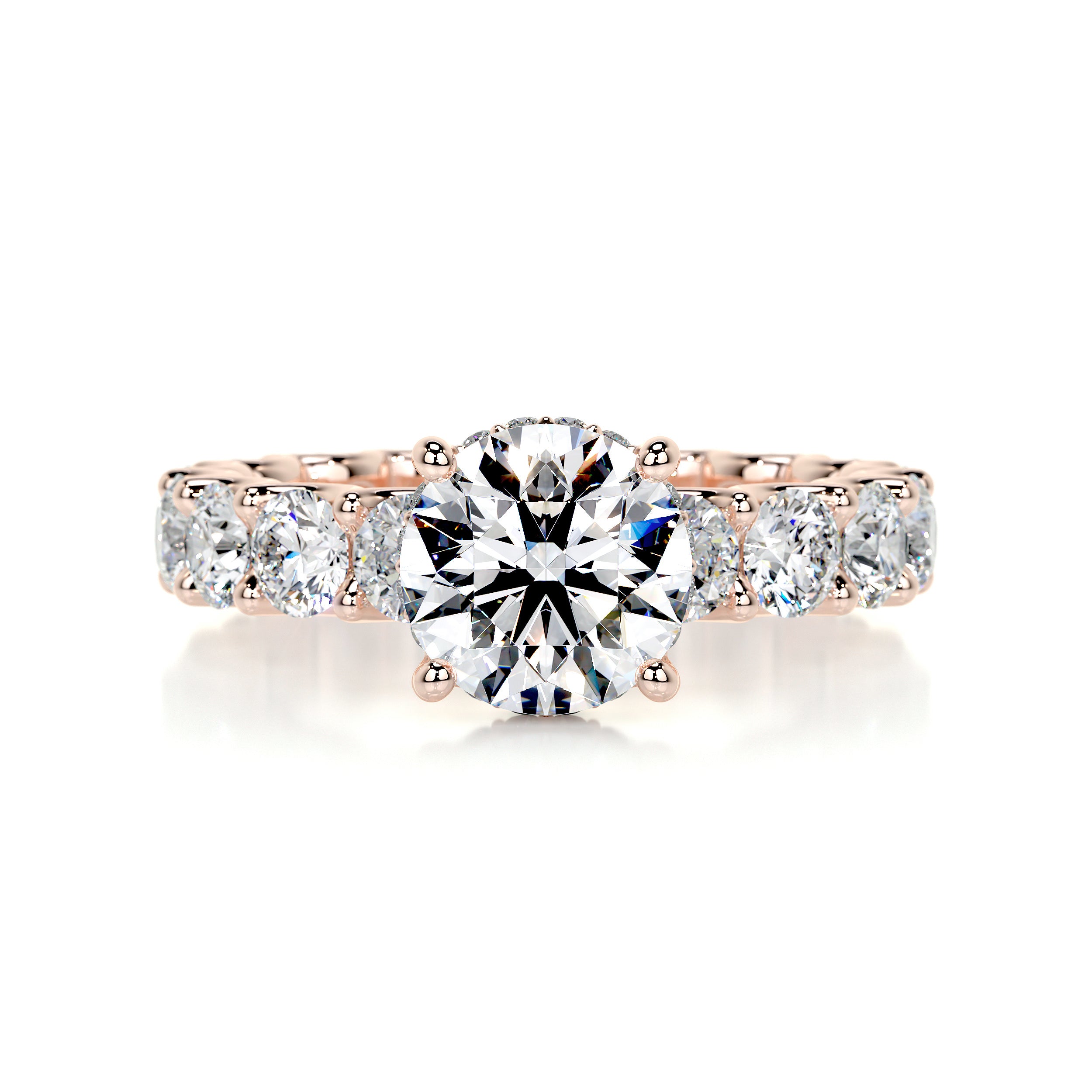 Lola Diamond Engagement Ring -14K Rose Gold