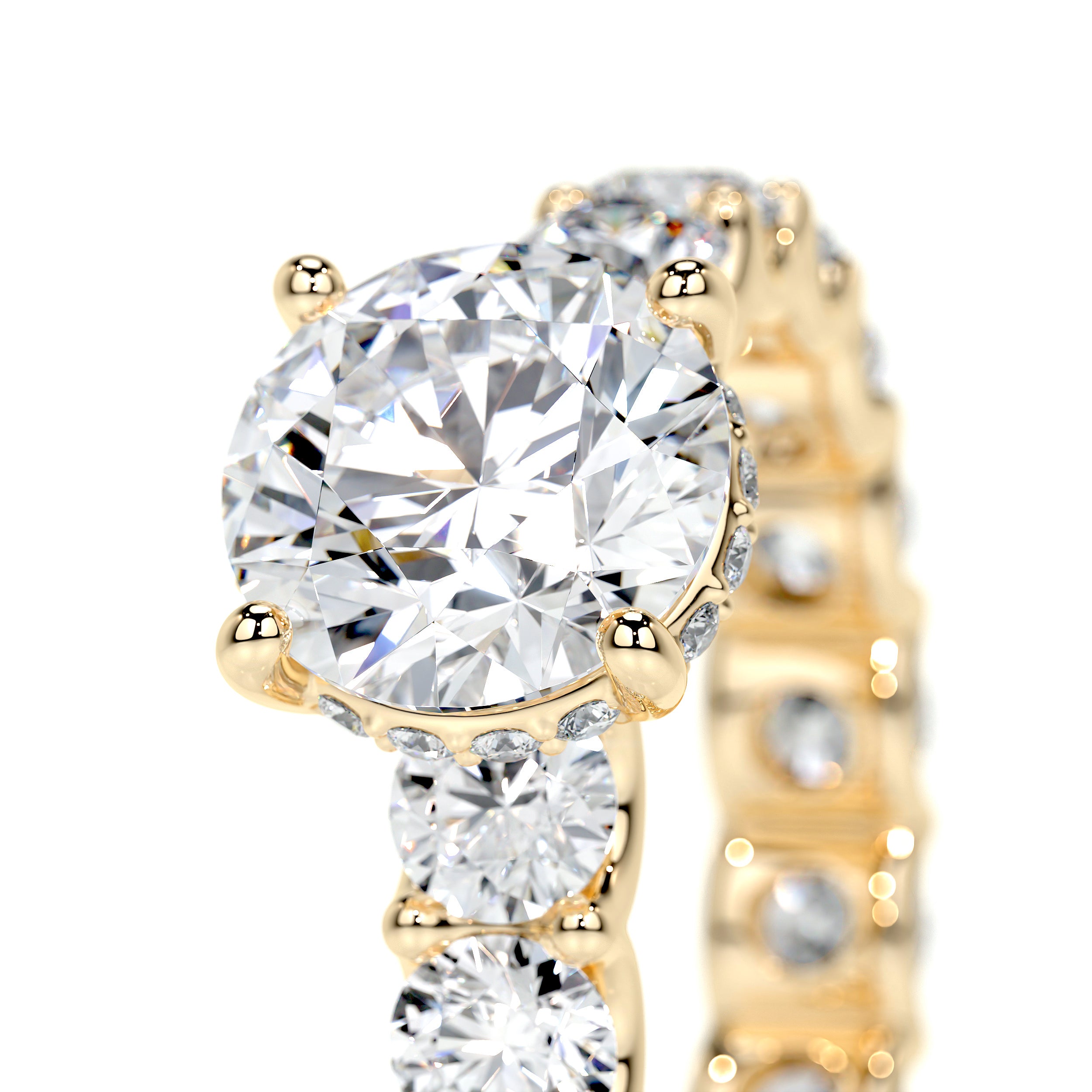 Lola Lab Grown Diamond Ring -18K Yellow Gold