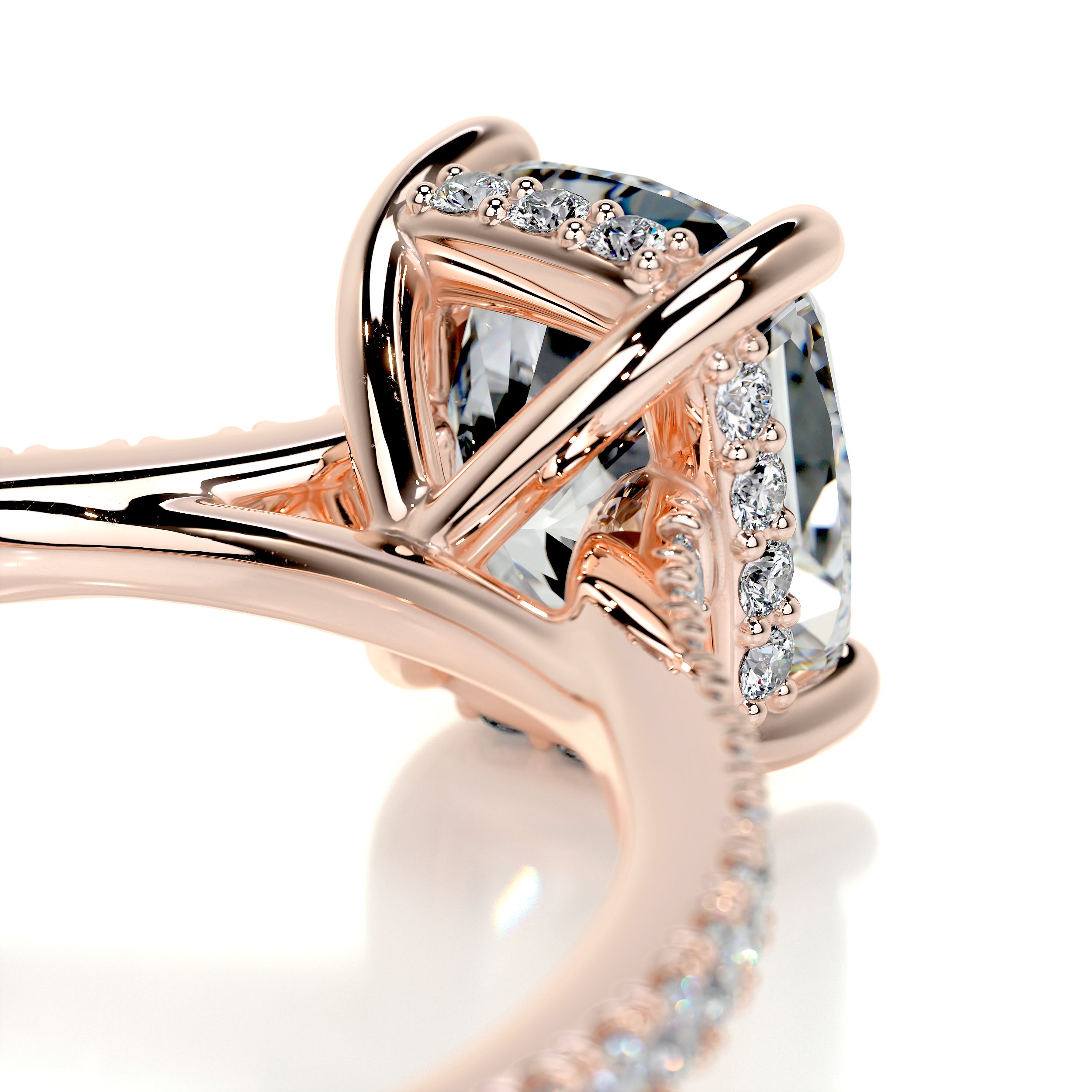 Deandra Diamond Engagement Ring -14K Rose Gold