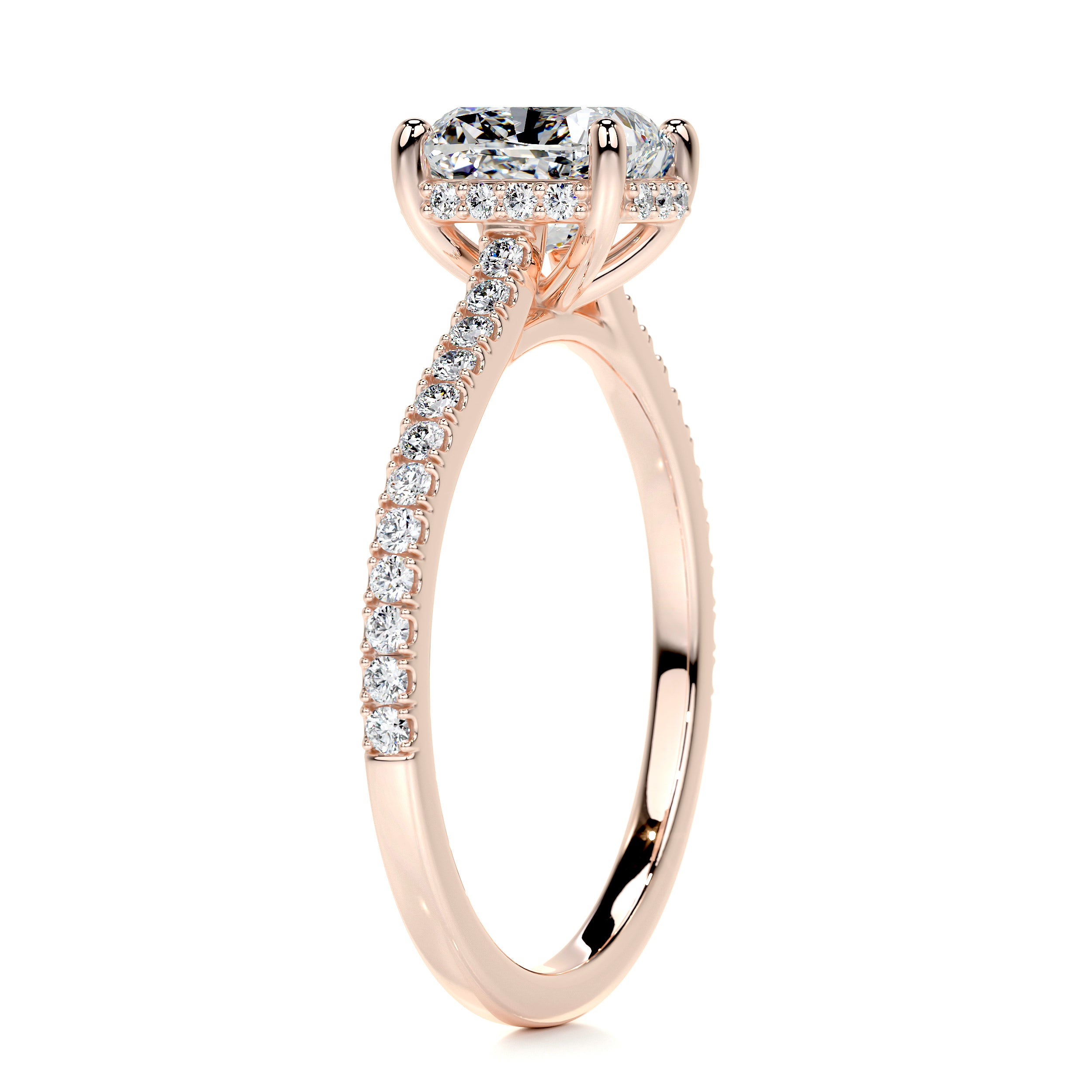 Deandra Diamond Engagement Ring -14K Rose Gold