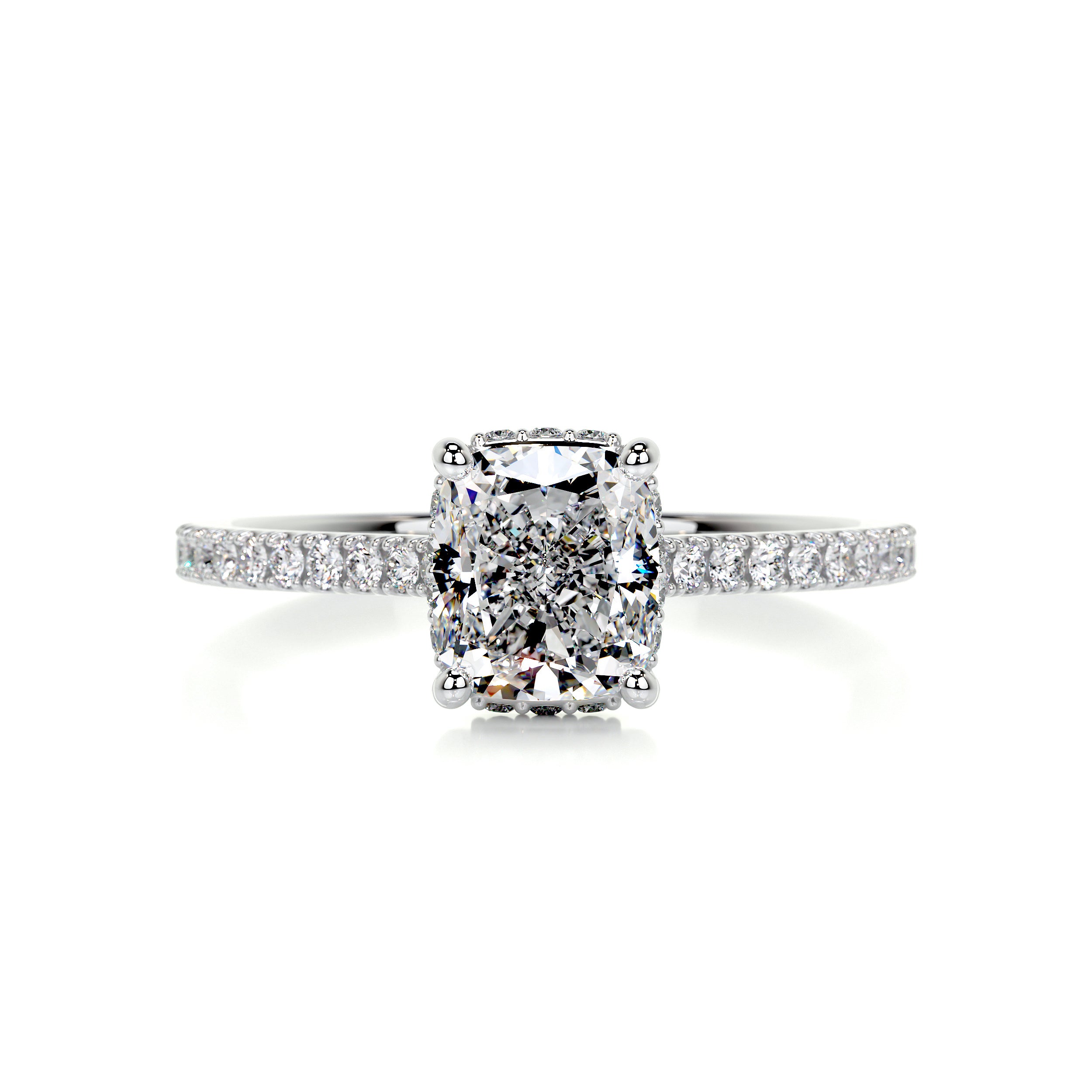 Deandra Diamond Engagement Ring -18K White Gold