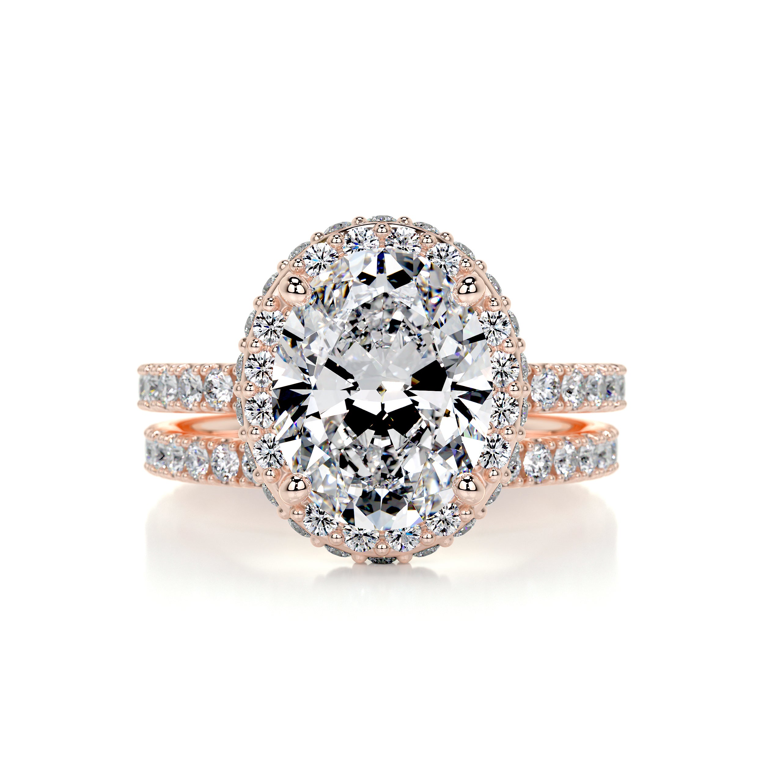 Lara Diamond Bridal Set -14K Rose Gold