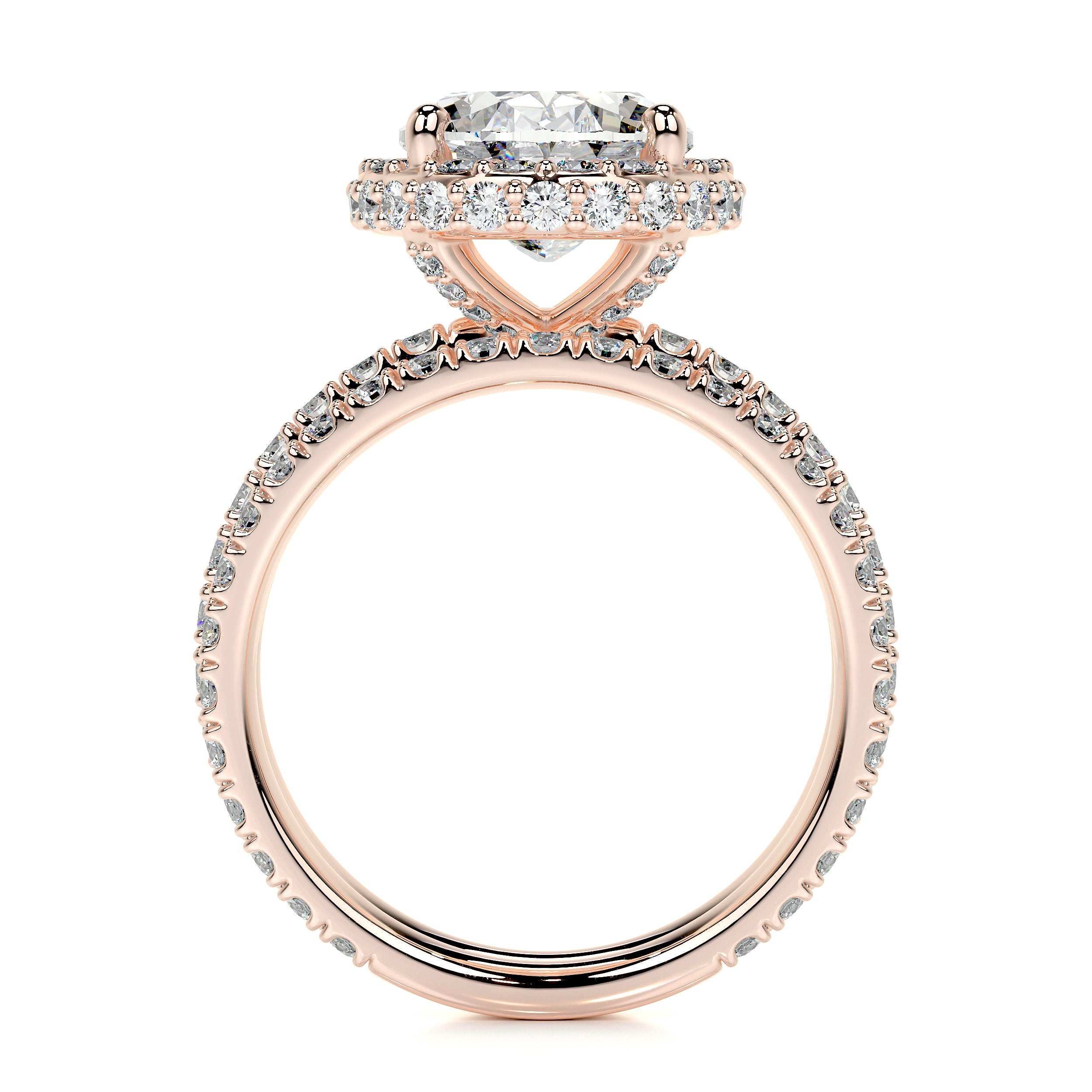 Lara Lab Grown Diamond Bridal Set (3 Carat) -14K Rose Gold
