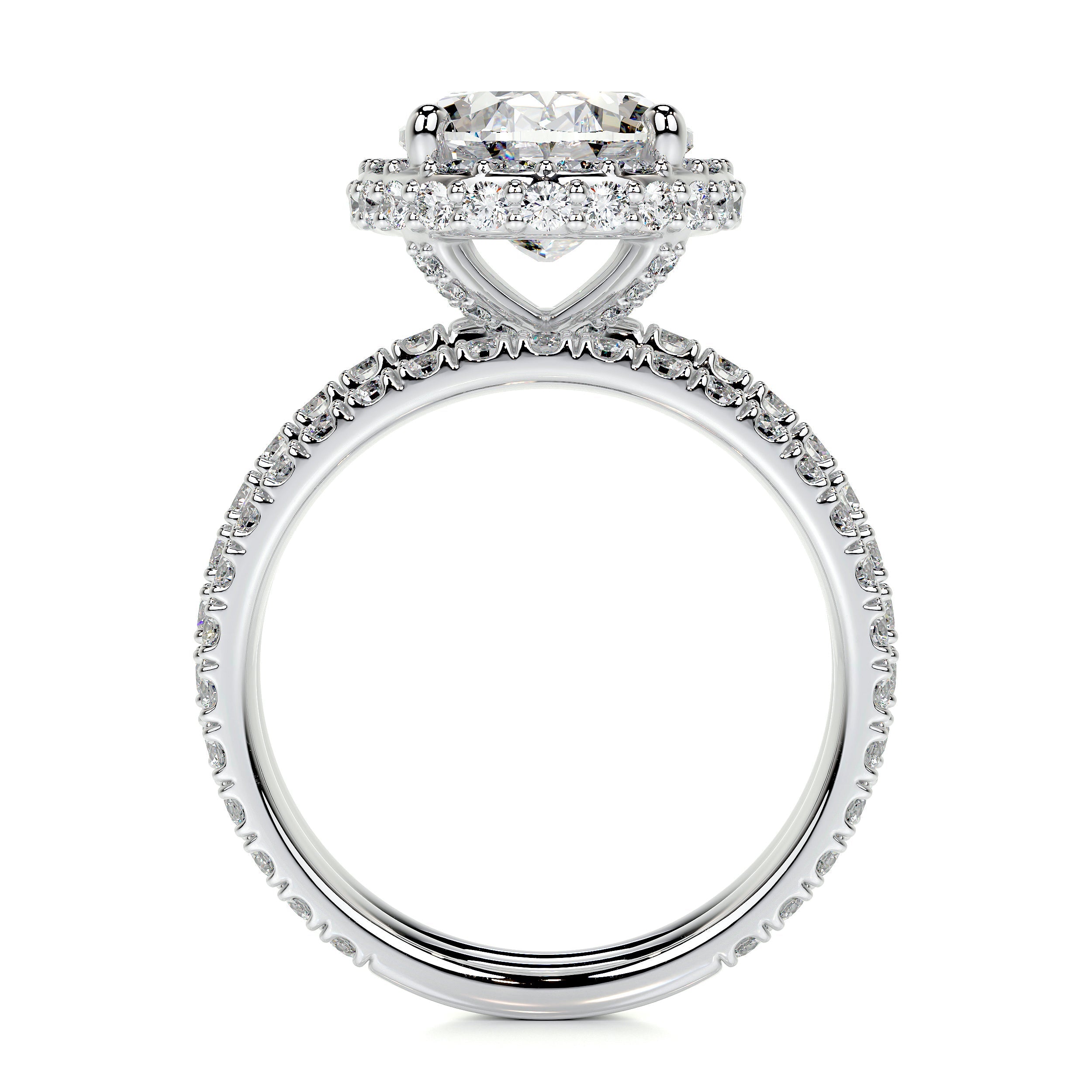 Lara Lab Grown Diamond Bridal Set   (3 Carat) -14K White Gold