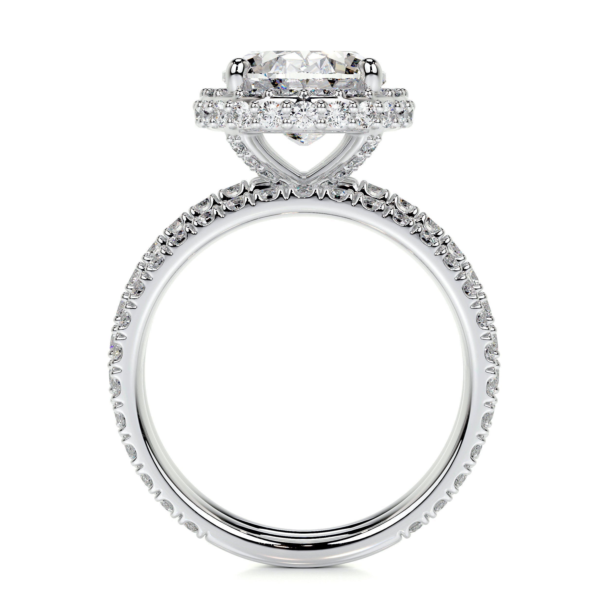 Lara Lab Grown Diamond Bridal Set (3 Carat) -18K White Gold