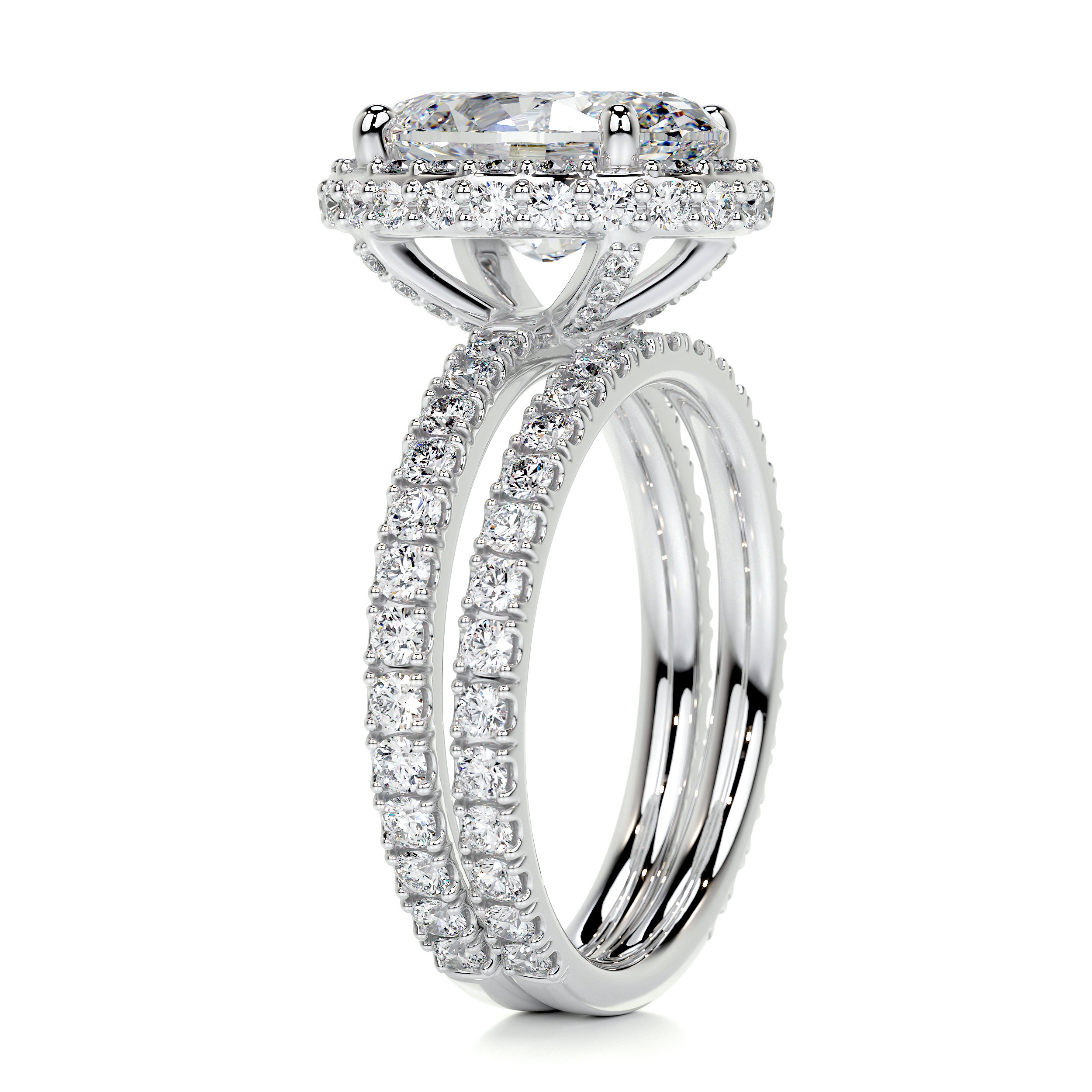 Lara Diamond Bridal Set -14K White Gold