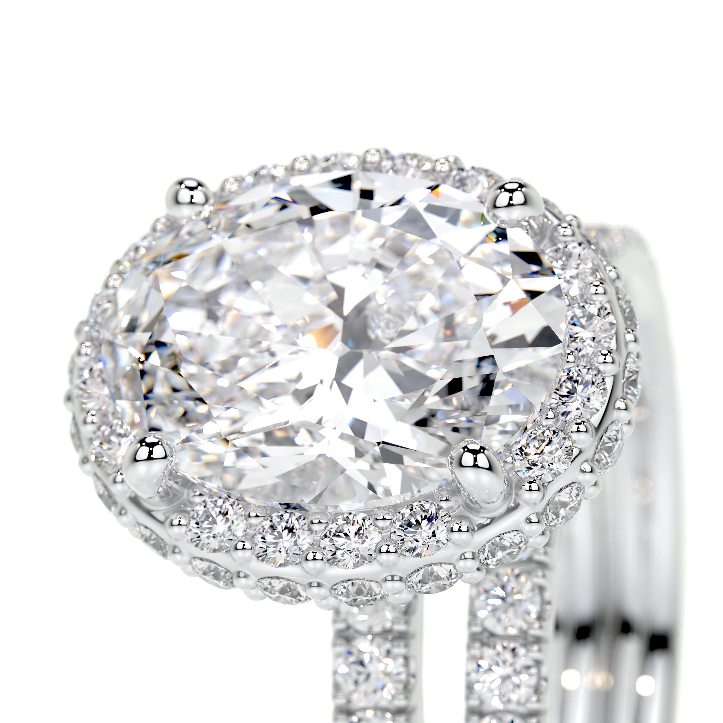 Lara Lab Grown Diamond Bridal Set (3 Carat) -14K White Gold