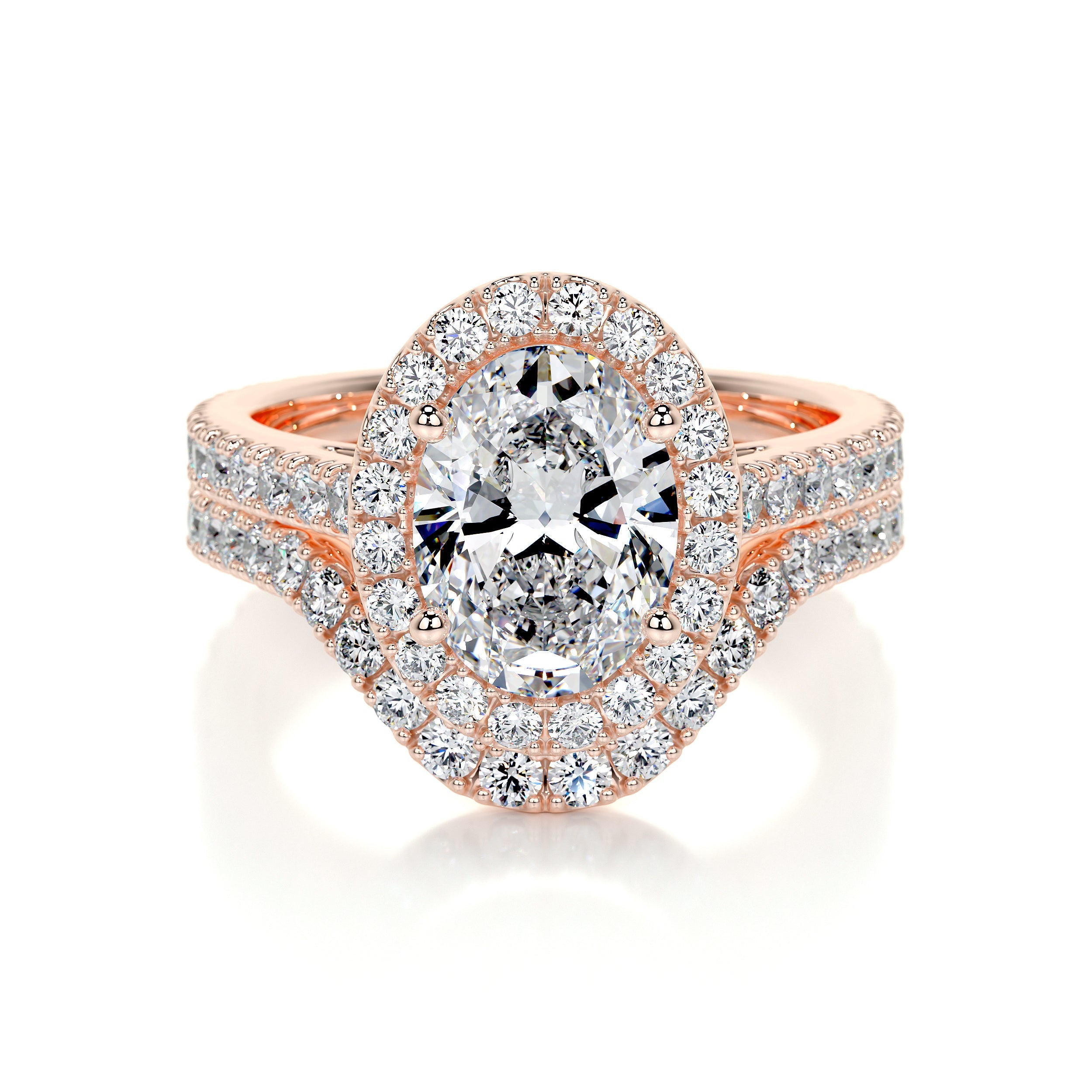 Maria Lab Grown Diamond Bridal Set (3 Carat) - 14K Rose Gold