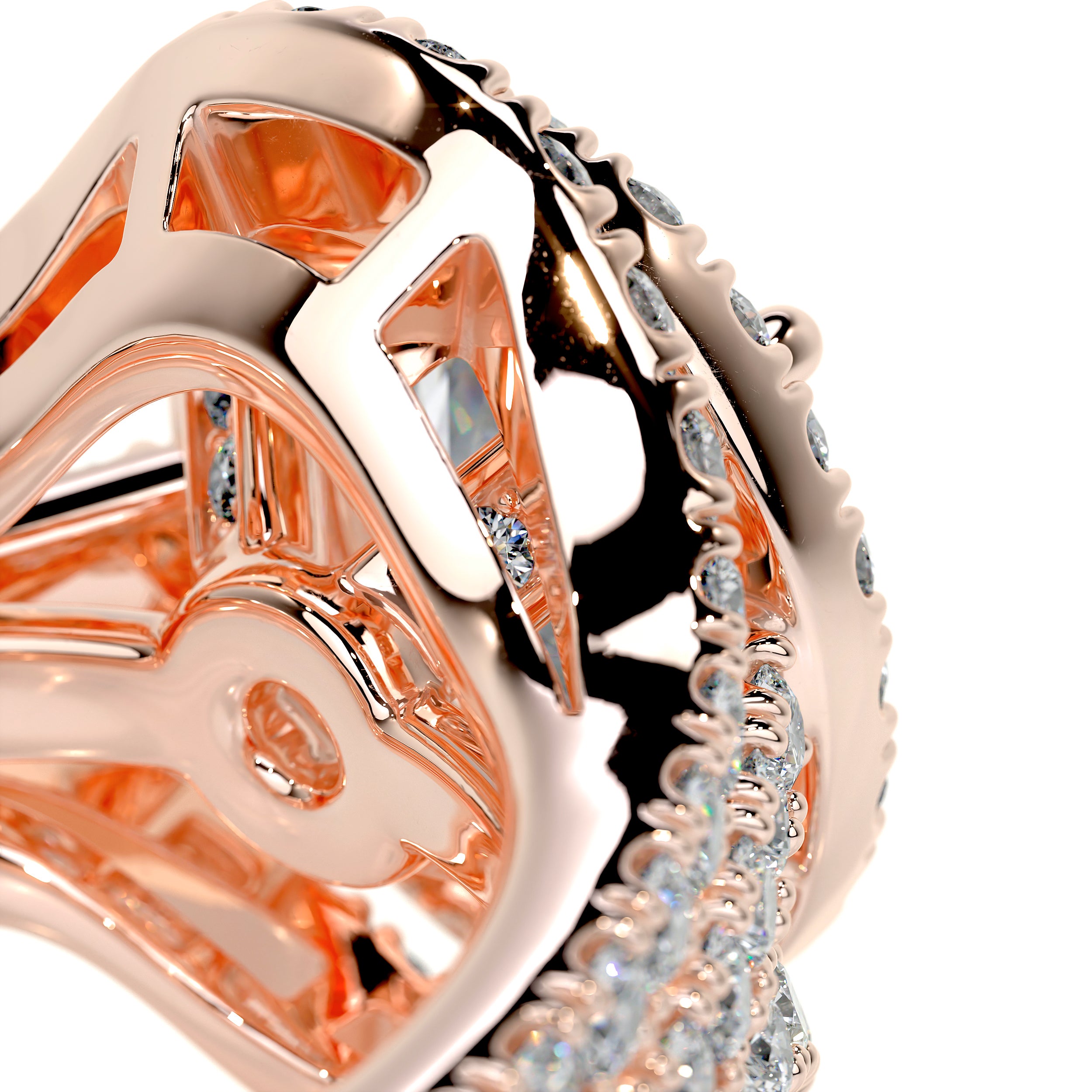 Maria Diamond Bridal Set (3 Carat) - 14K Rose Gold