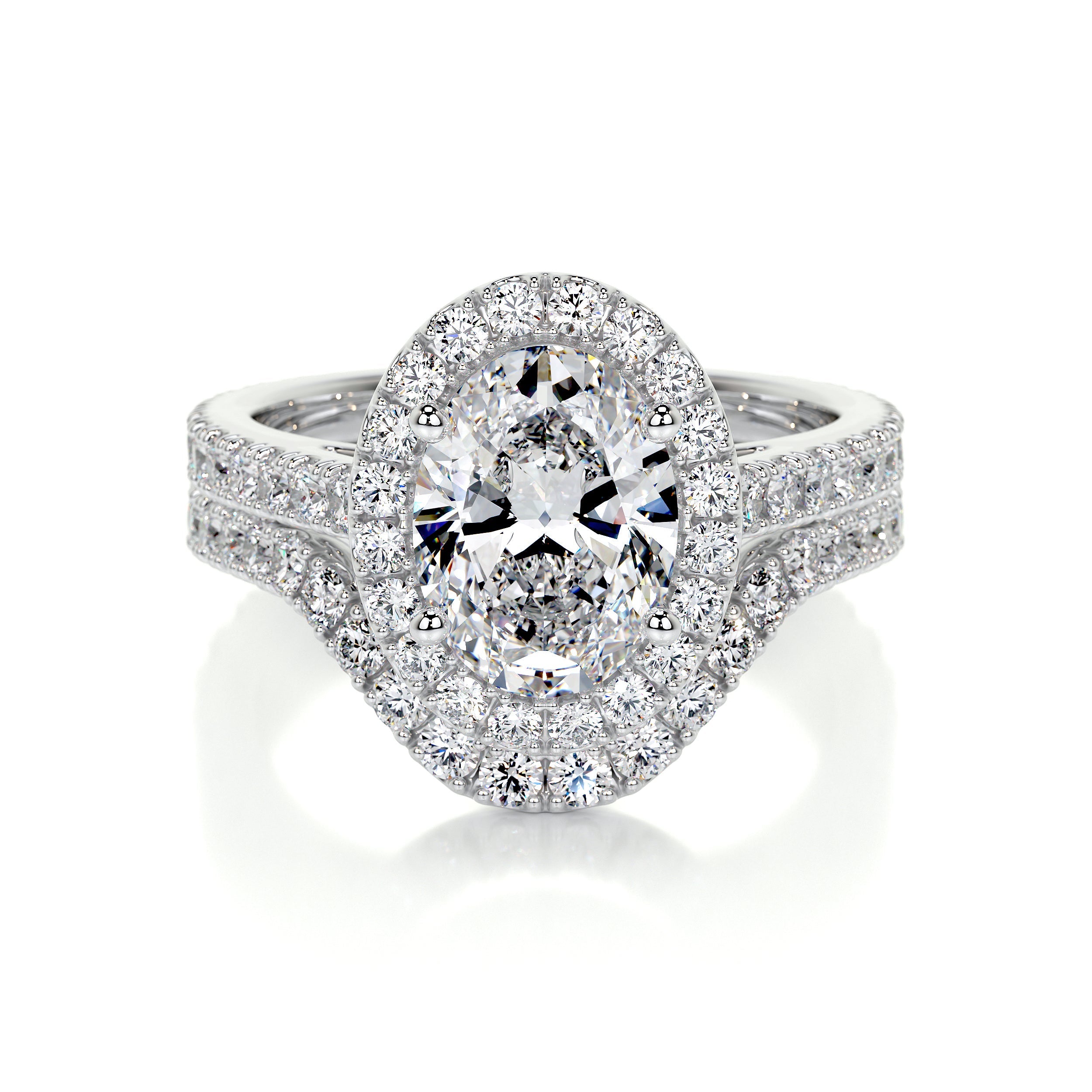 Maria Lab Grown Diamond Bridal Set   (3 Carat) - 14K White Gold