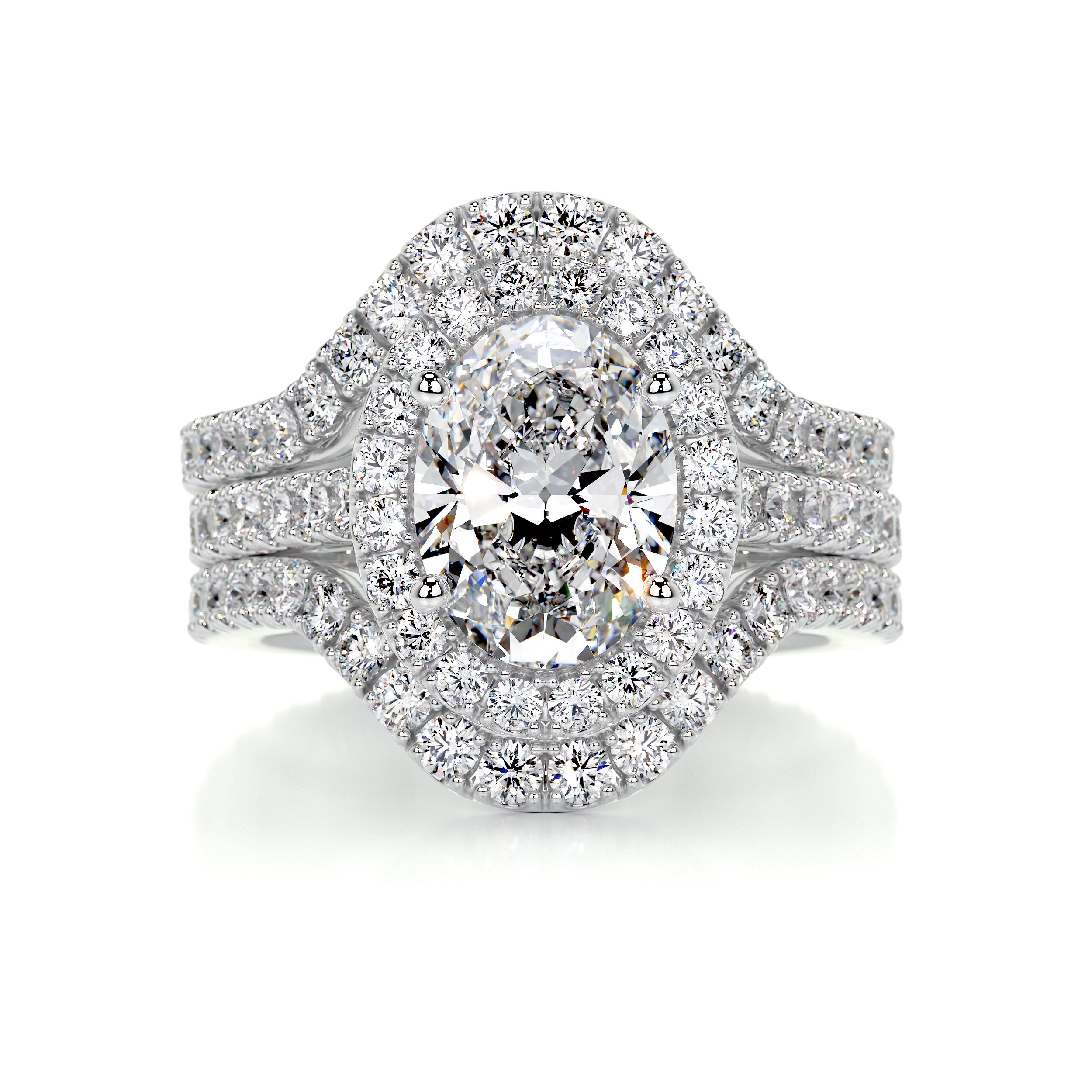 Maria Diamond Bridal Set - 14K White Gold