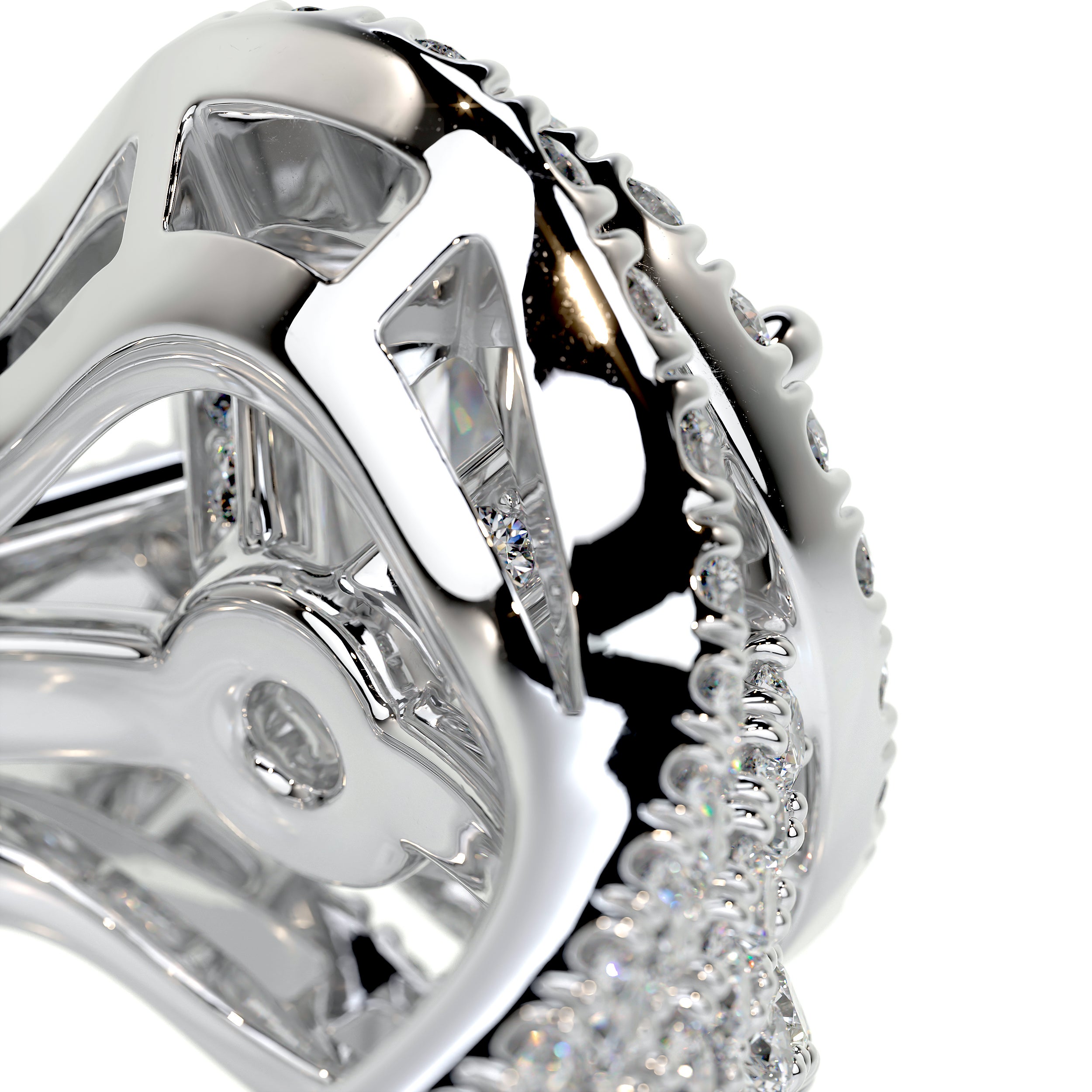 Maria Diamond Bridal Set (3 Carat) - 14K White Gold