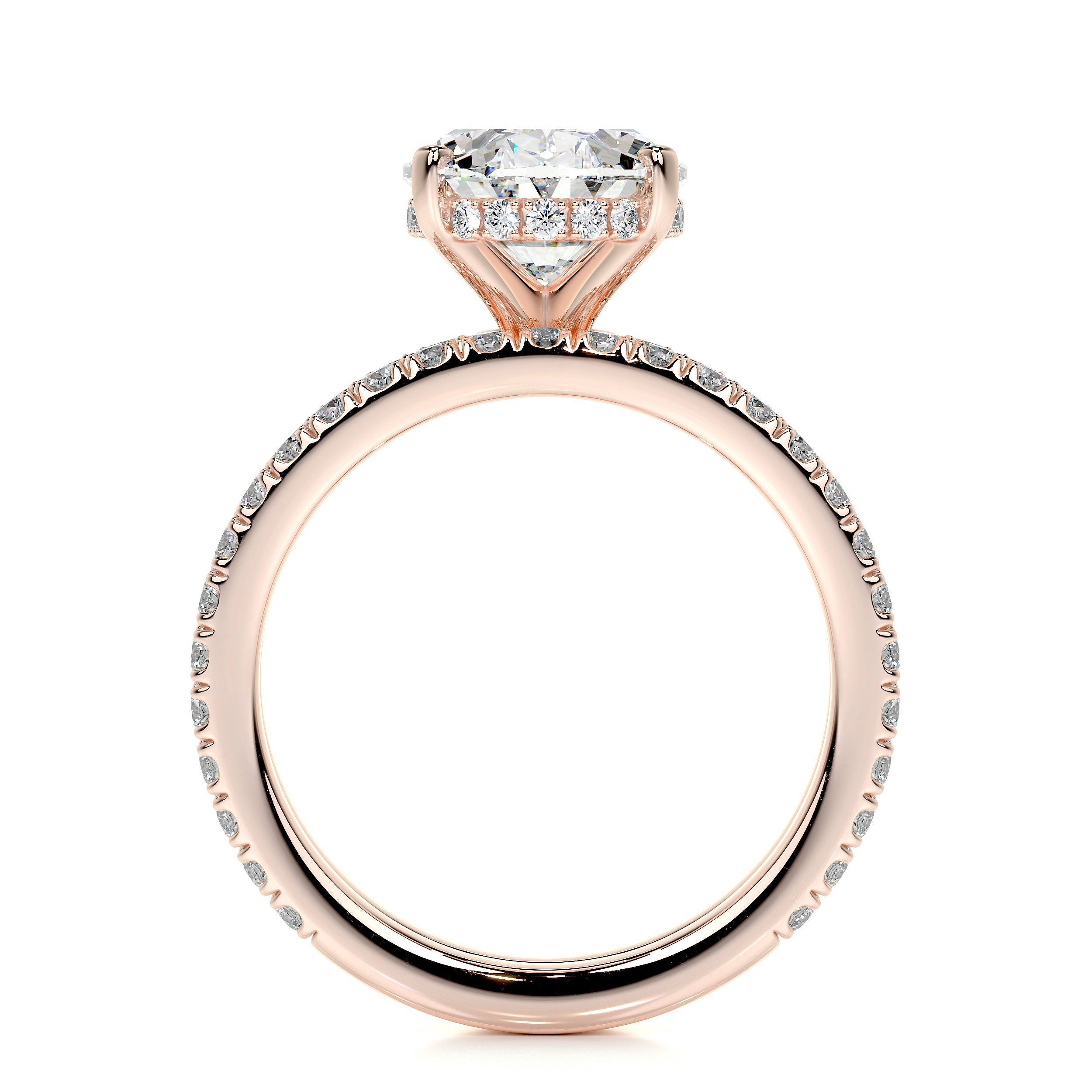 Lucy Lab Grown Diamond Bridal Set (3.8 Carat) - 14K Rose Gold