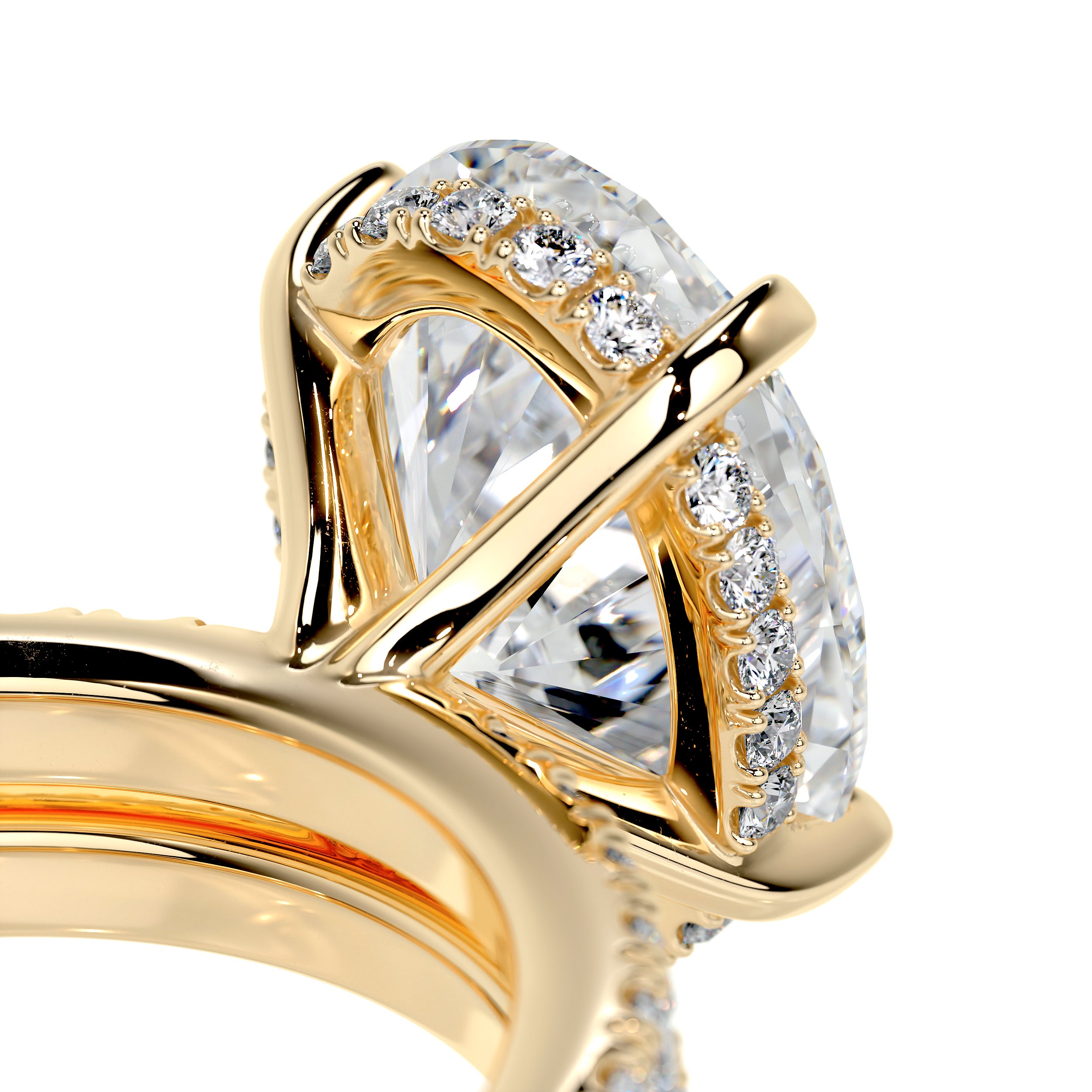 Lucy Diamond Bridal Set - 18K Yellow Gold