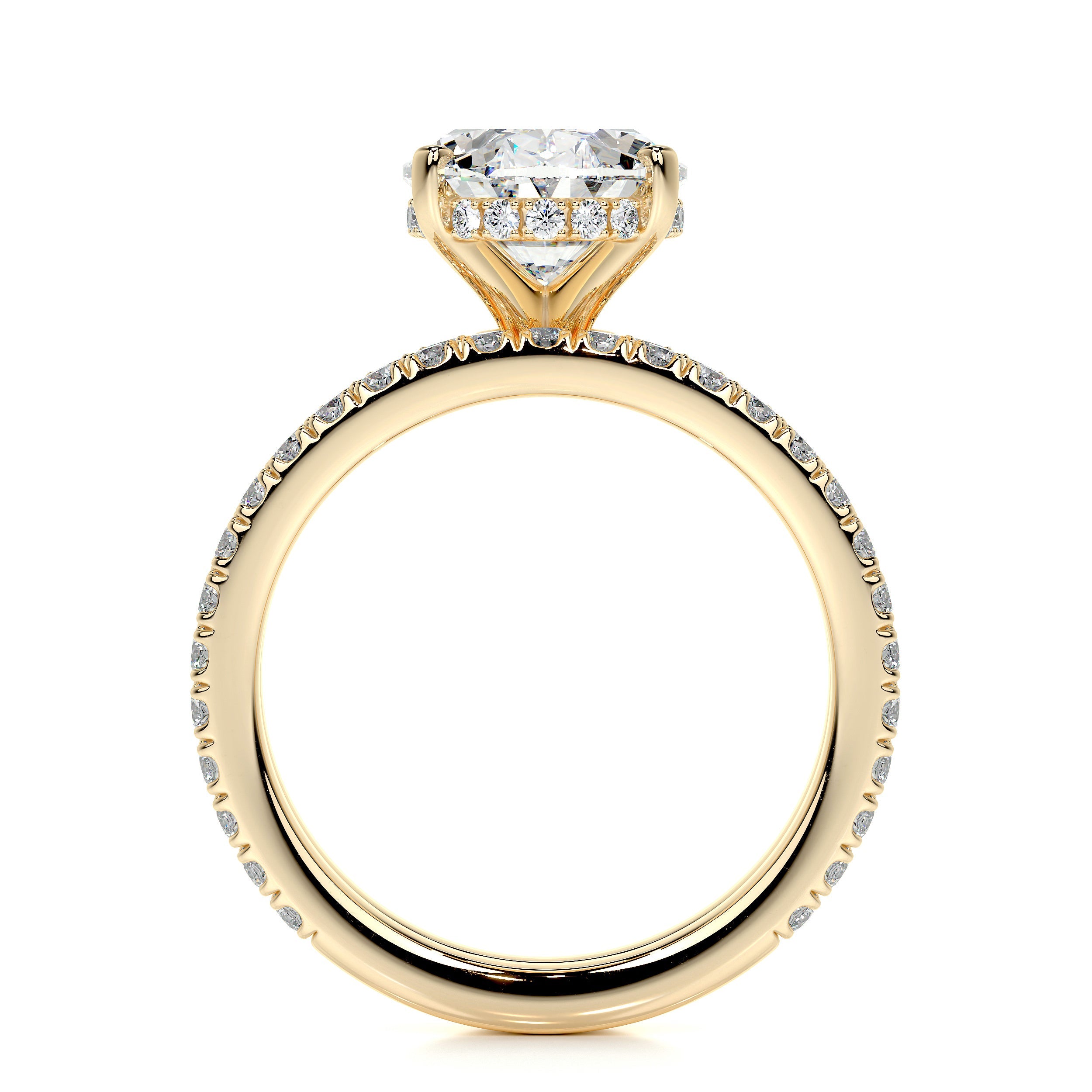 Lucy Lab Grown Diamond Bridal Set (3.8 Carat) - 18K Yellow Gold